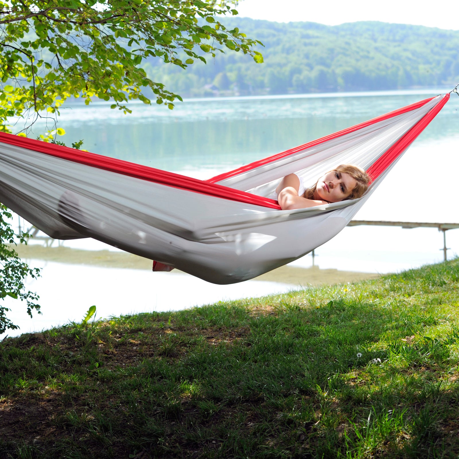 AMAZONAS reis-hangmat Silk Traveller XXL voor 2 personen – hangmat voor meerdere personen