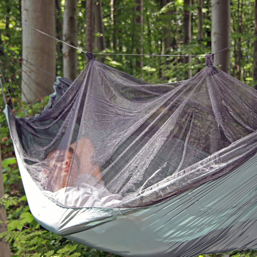 AMAZONAS Moskito Traveller reis-hangmat voor kamperen, tropisch gaas, voor in de tuin, lichtgewicht