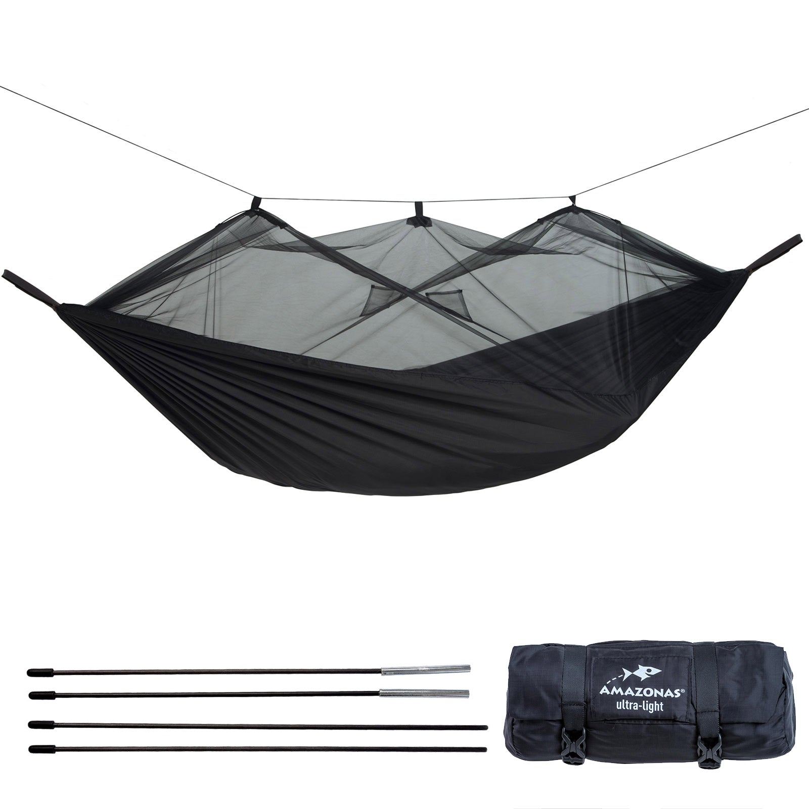 Hamac AMAZONAS Moskito Traveller Extreme, filet tropical imprégné d'insectes