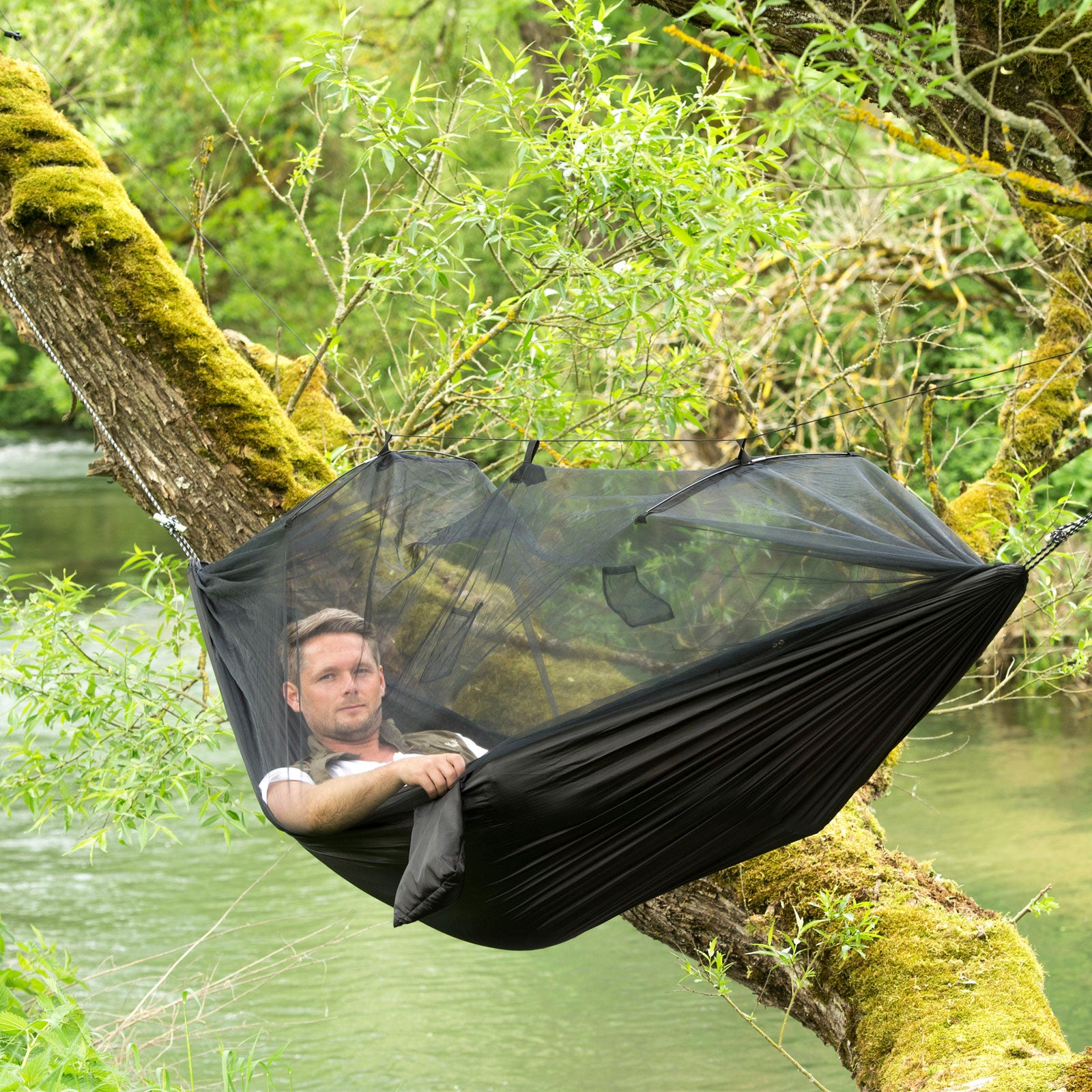 AMAZONAS Moskito Traveller Extreme Hängematte Tropen Netz Insekten Imprägniert