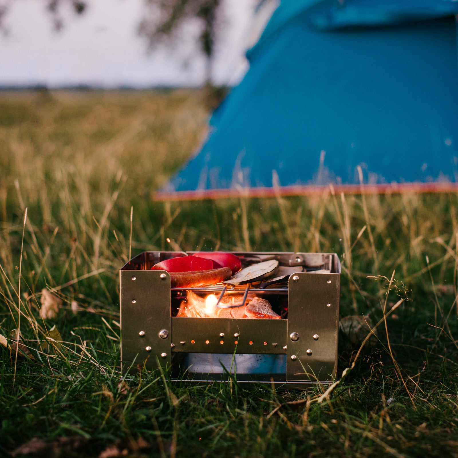 ESBIT Kohlegrill Koffergrill BBQ Camping Grill Holzkohlegrill Klappgrill Klein