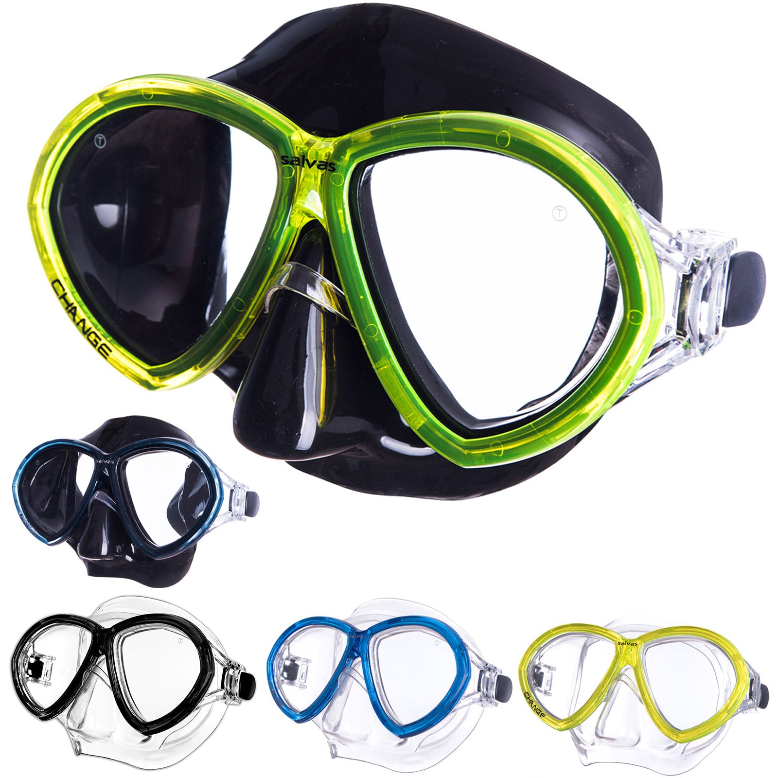 SALVAS Diving Mask Change Sr Snorkel Swimming Goggles Anti Fog Adult