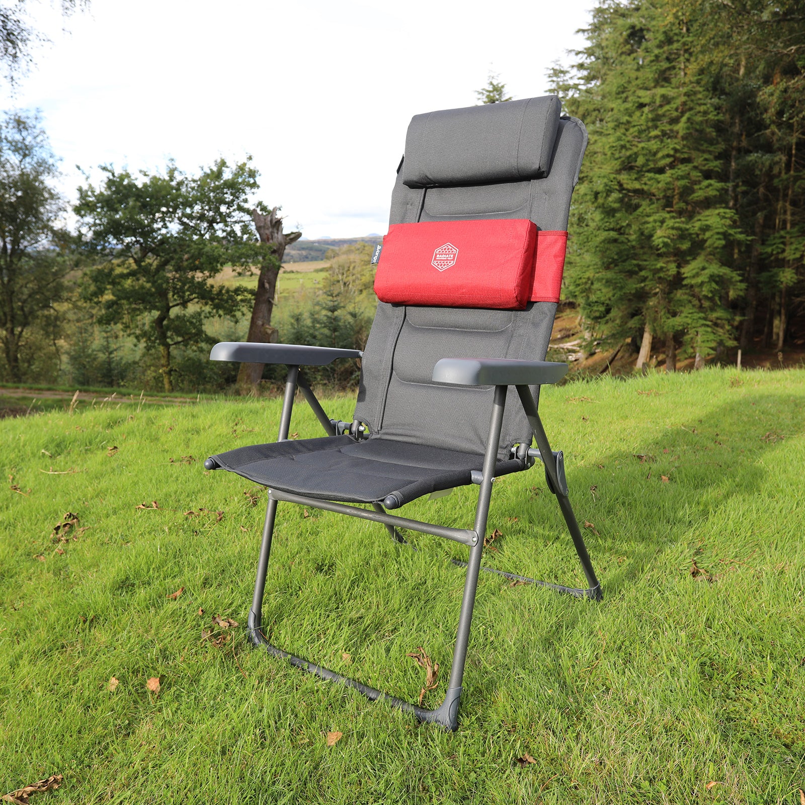 VANGO Camping Stuhl Heiz Kissen Radiate Thermo Rücken Kopfkissen Beheizbar Akku