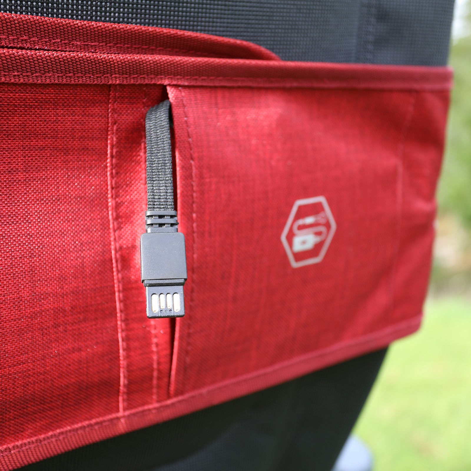 VANGO Camping Stuhl Heiz Kissen Radiate Thermo Rücken Kopfkissen Beheizbar Akku