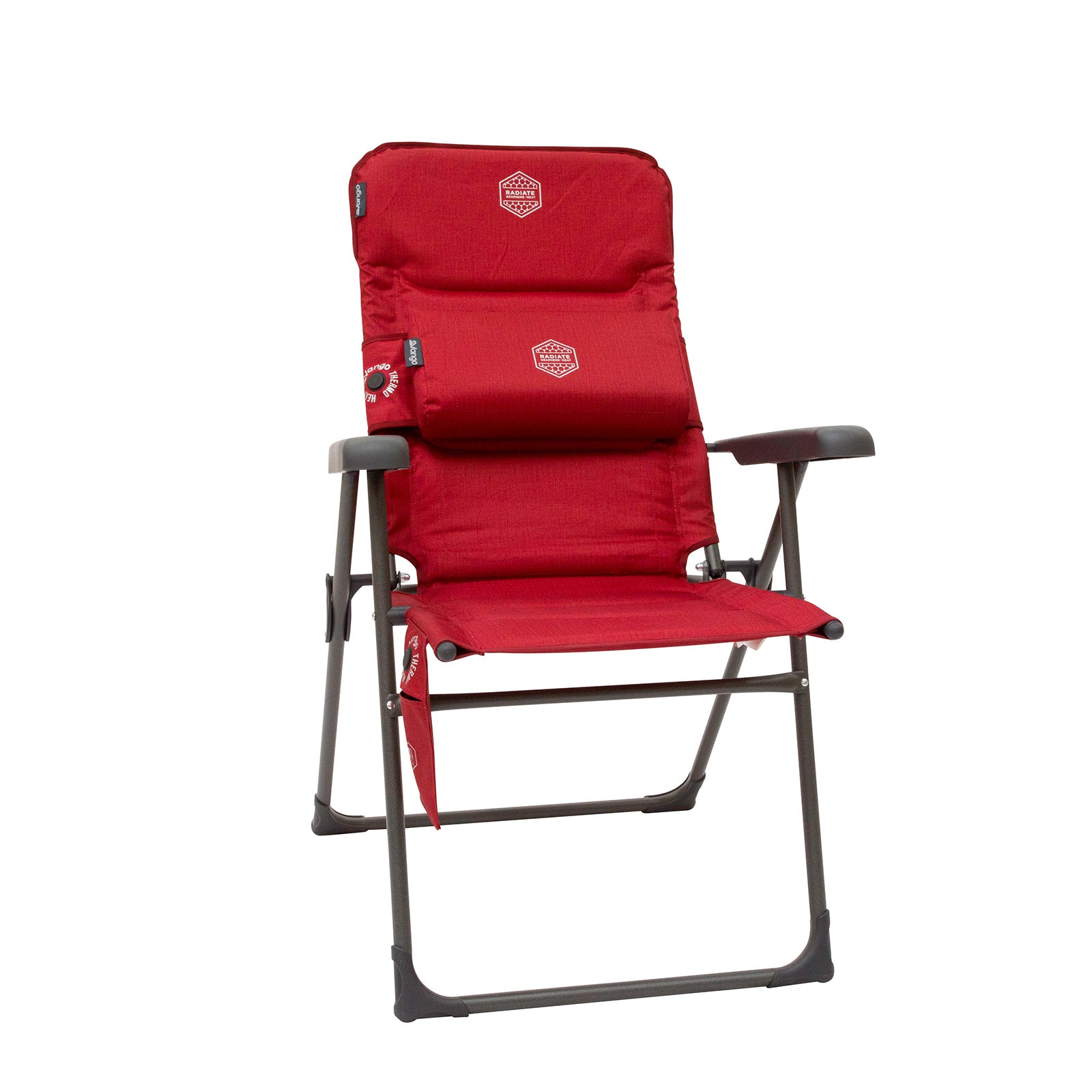 VANGO Camping Chair Heating Cushion Radiate Thermo Back Pillow Heated Battery