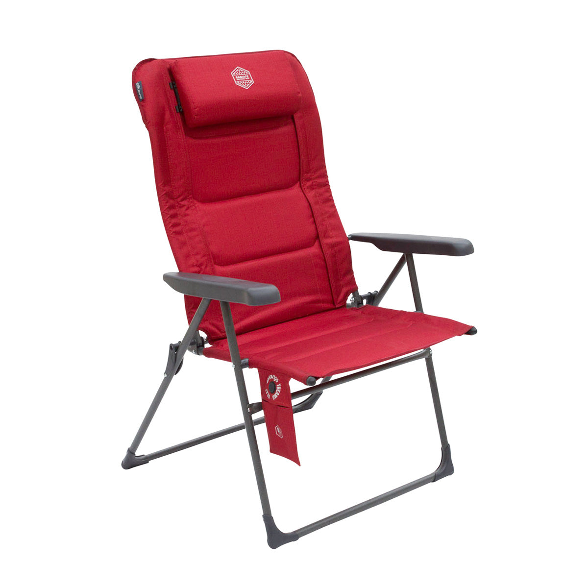Chaise de camping pliante VANGO Radiate Grande DLX avec coussin chauffant et dossier haut, capacité de charge : 180 kg