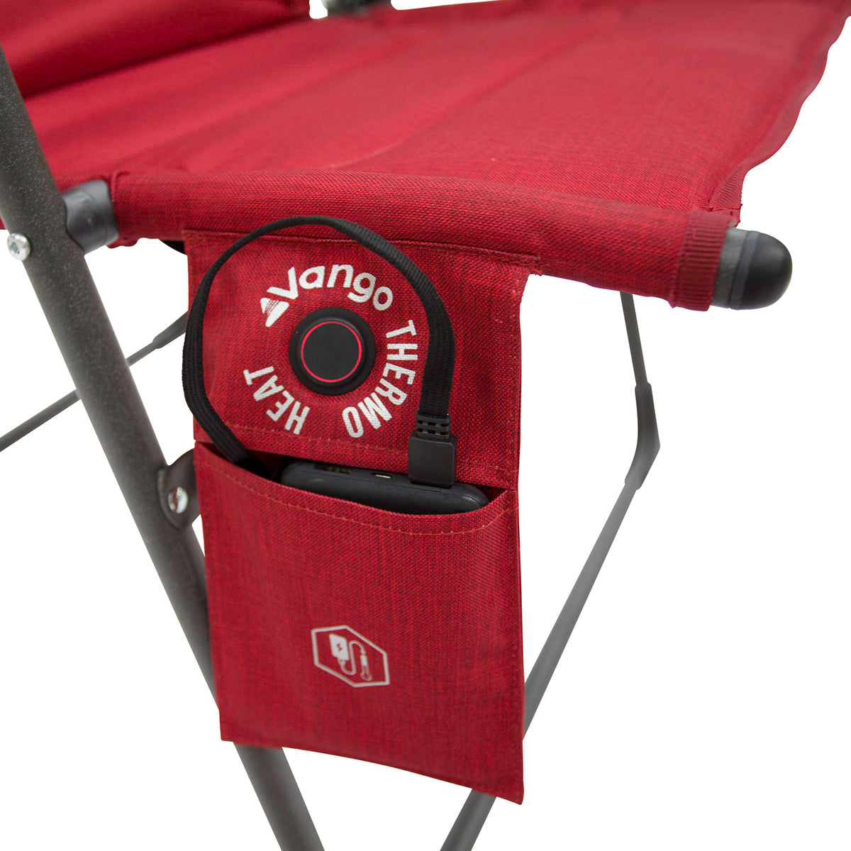 VANGO Camping Stuhl Radiate Grande DLX Heiz Auflage Klappstuhl Hoch Lehner 180kg