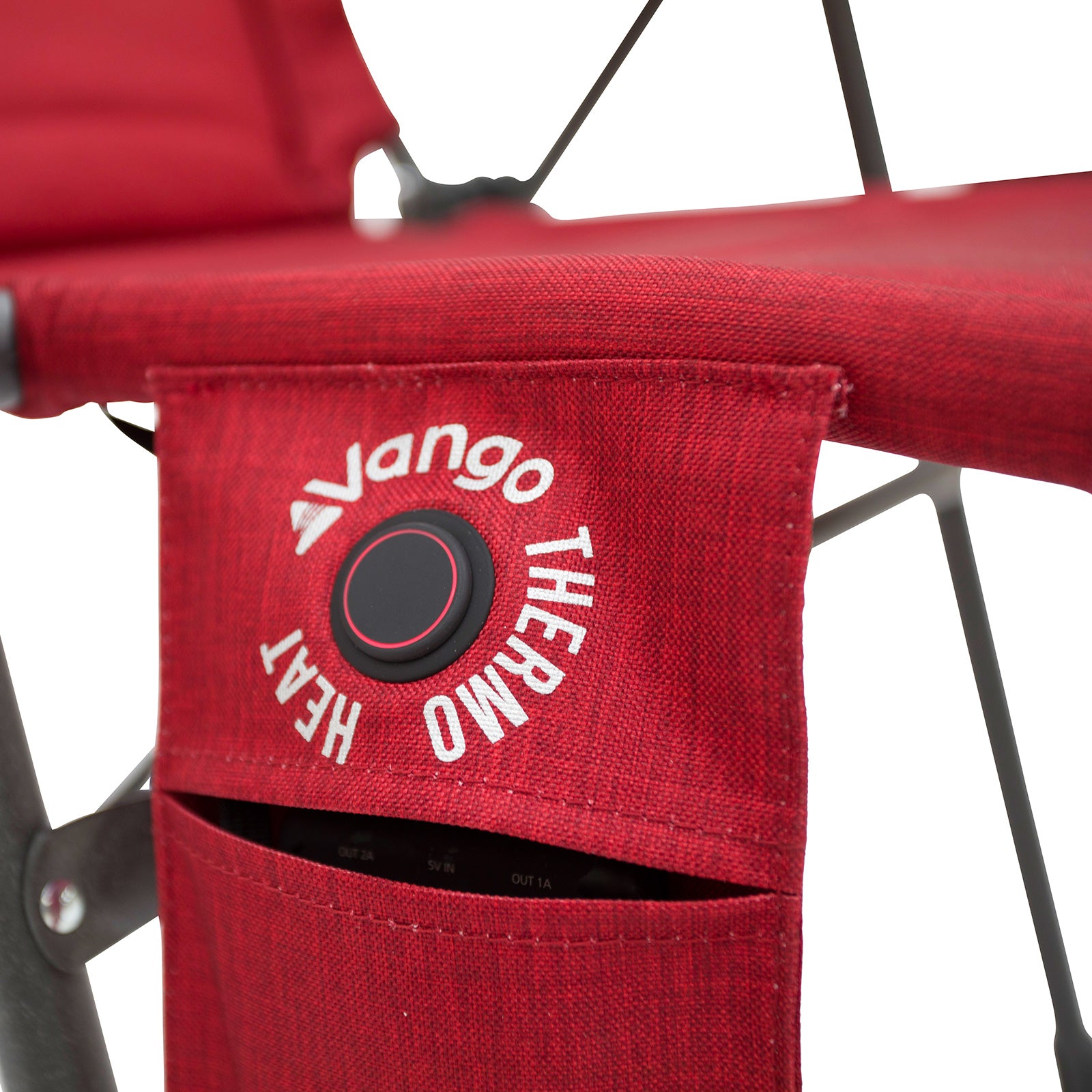 VANGO Camping Stuhl Radiate DLX Heiz Auflage Klappstuhl Liege Hoch Lehner 140 kg