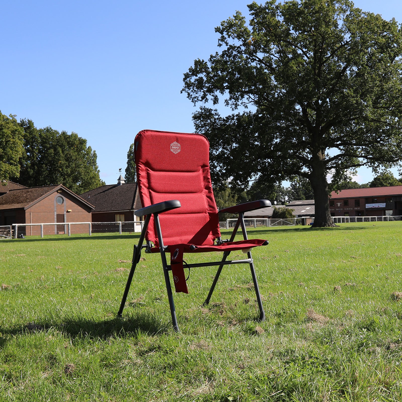 VANGO Camping Stuhl Radiate Tall Heiz Auflage Klappstuhl Hoch Lehner Liege 140kg