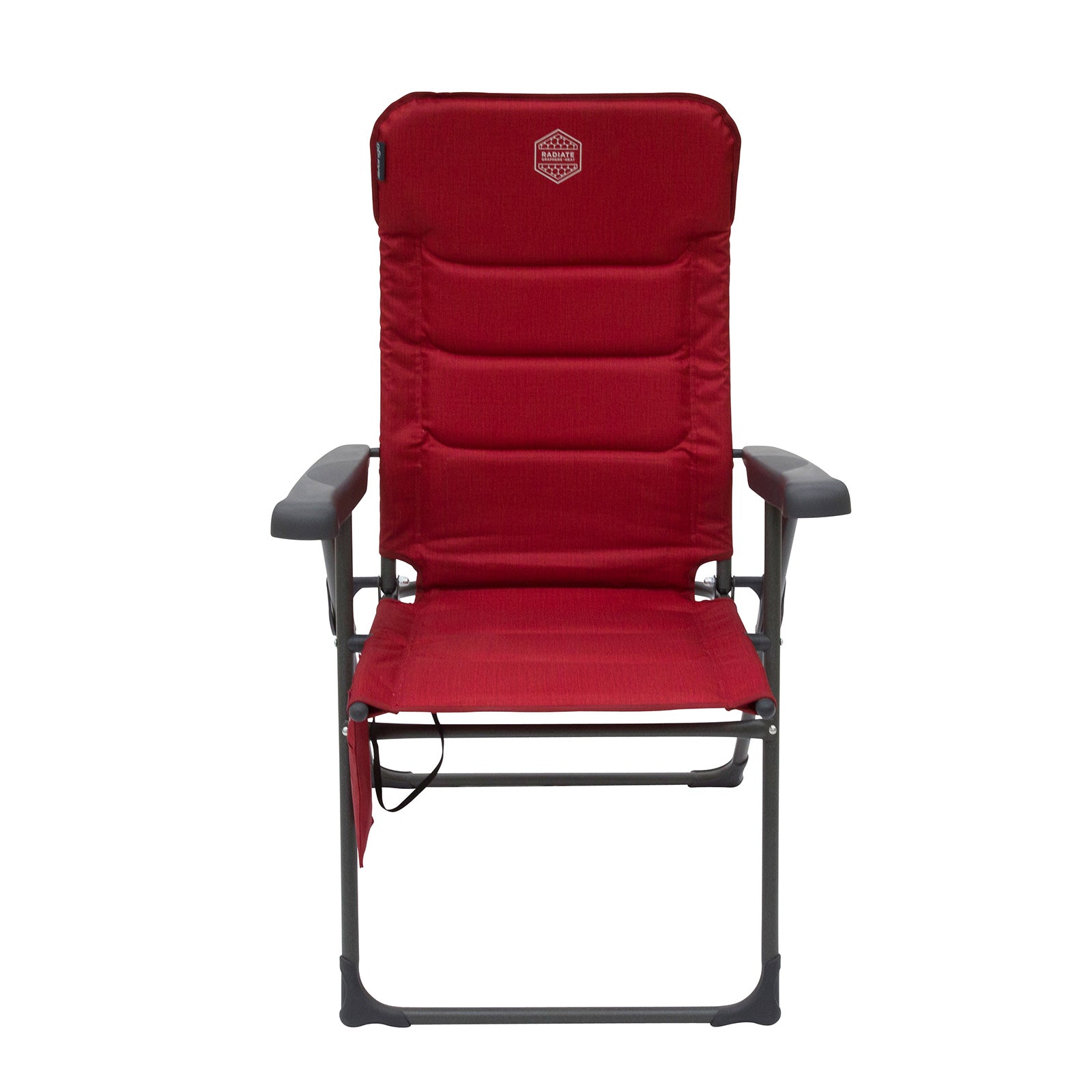 Chaise de camping pliante VANGO Radiate avec coussin chauffant et dossier haut, capacité de charge : 140 kg