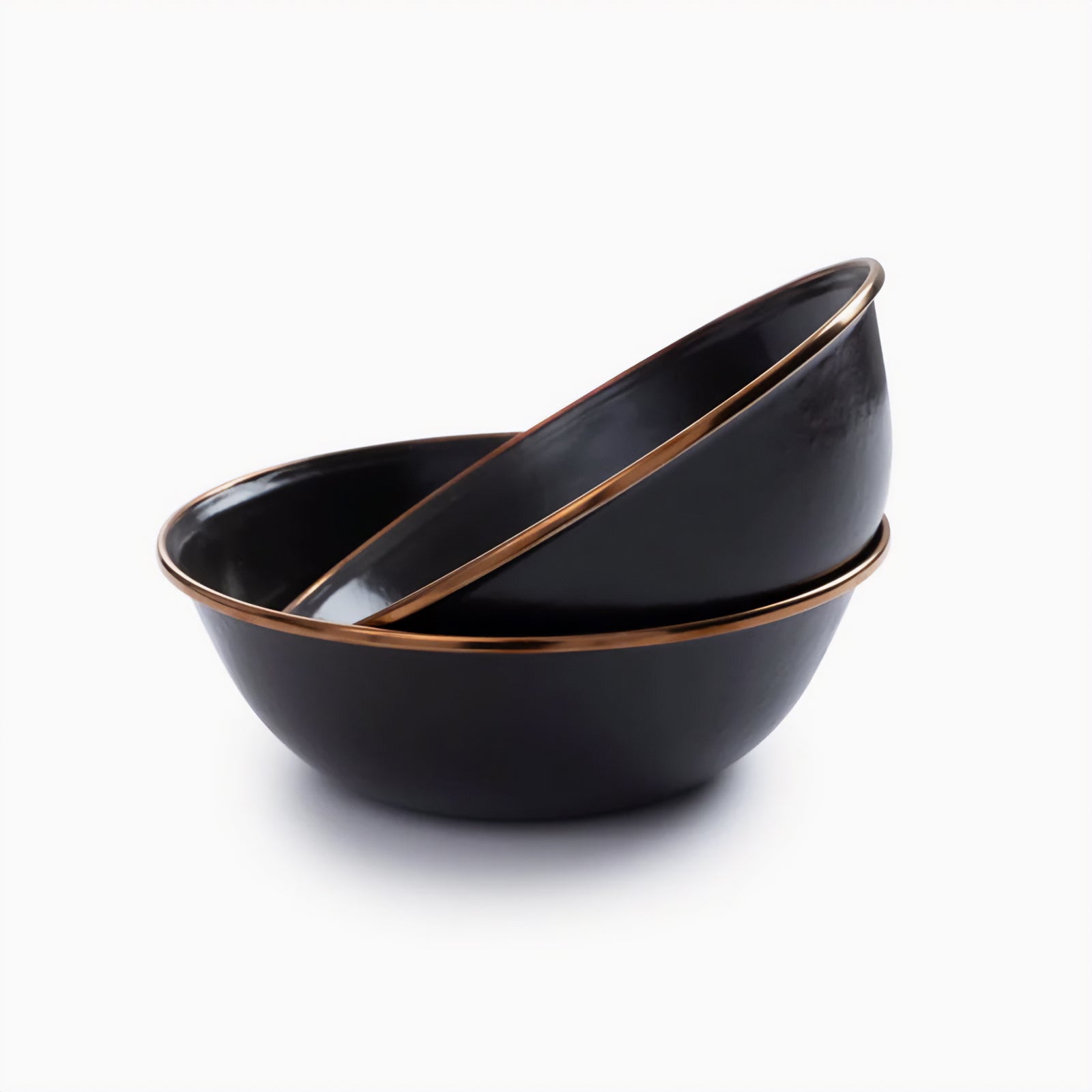 BAREBONES Enamel Bowl Set Retro Camping Tableware Bowl Stainless Steel 2 pcs