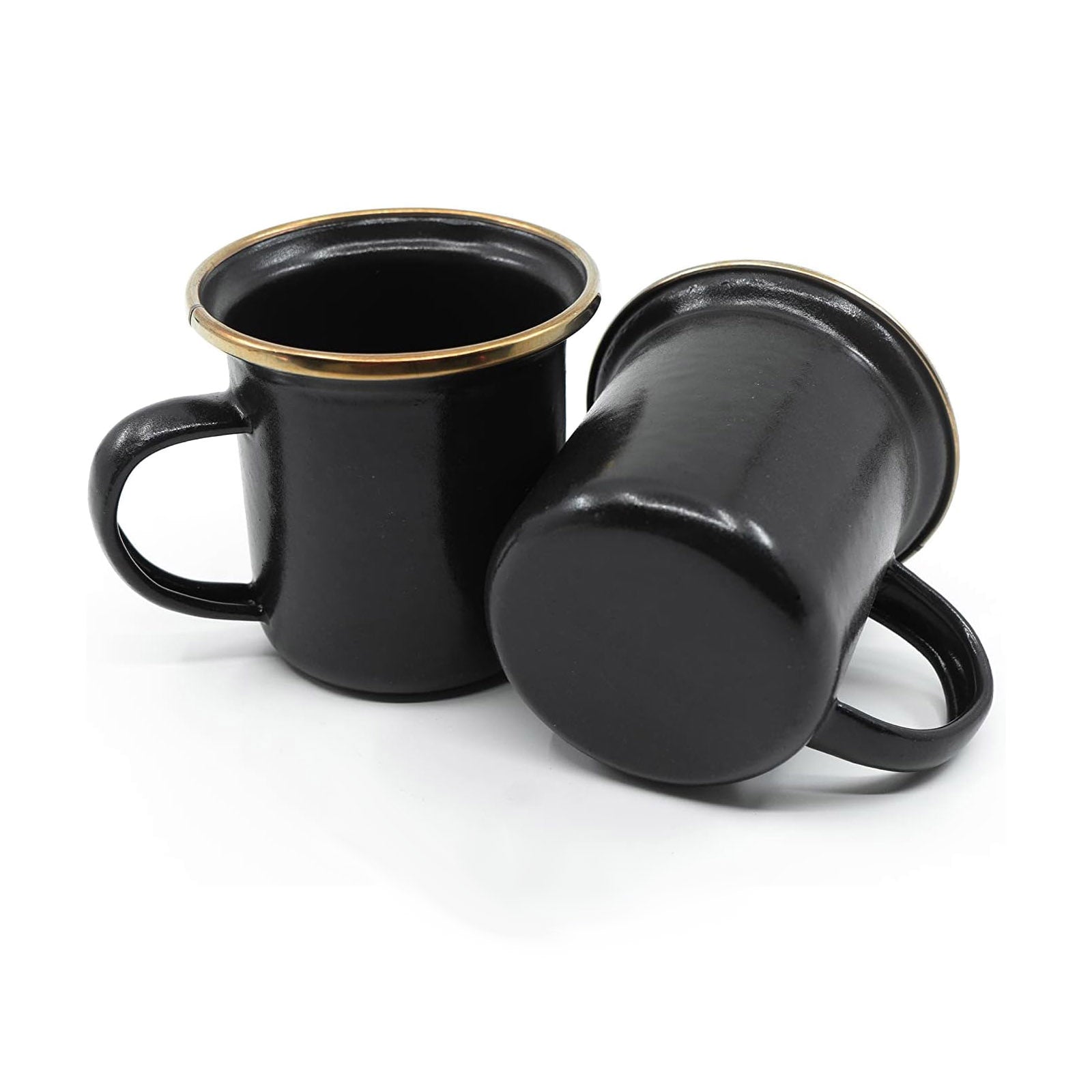 BAREBONES Emaille Tasse Set Retro Camping Geschirr Espresso Kaffee Edelstahl