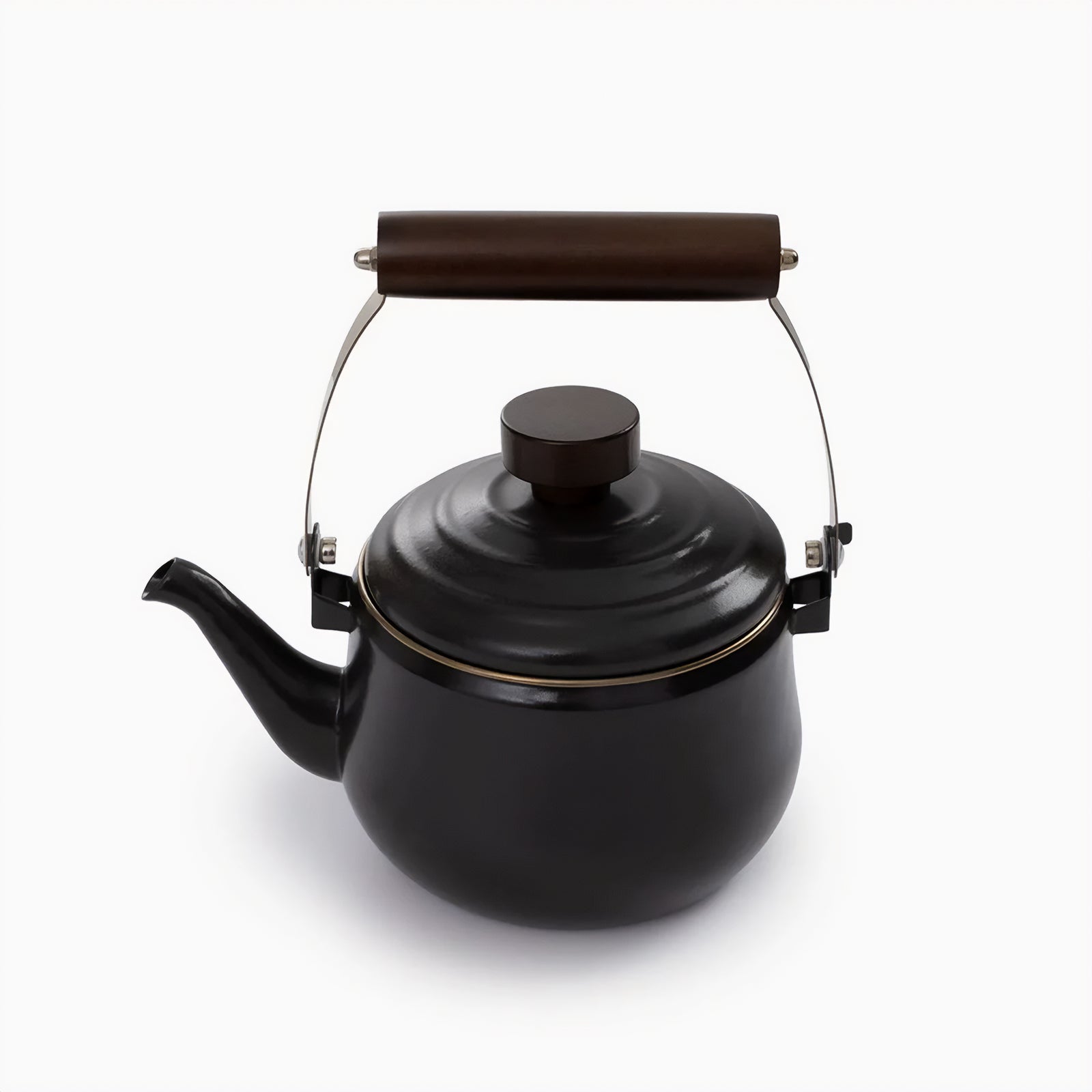 BAREBONES Enamel Teapot Camping Water Kettle Teapot Tea Pot Stainless Steel 1 L