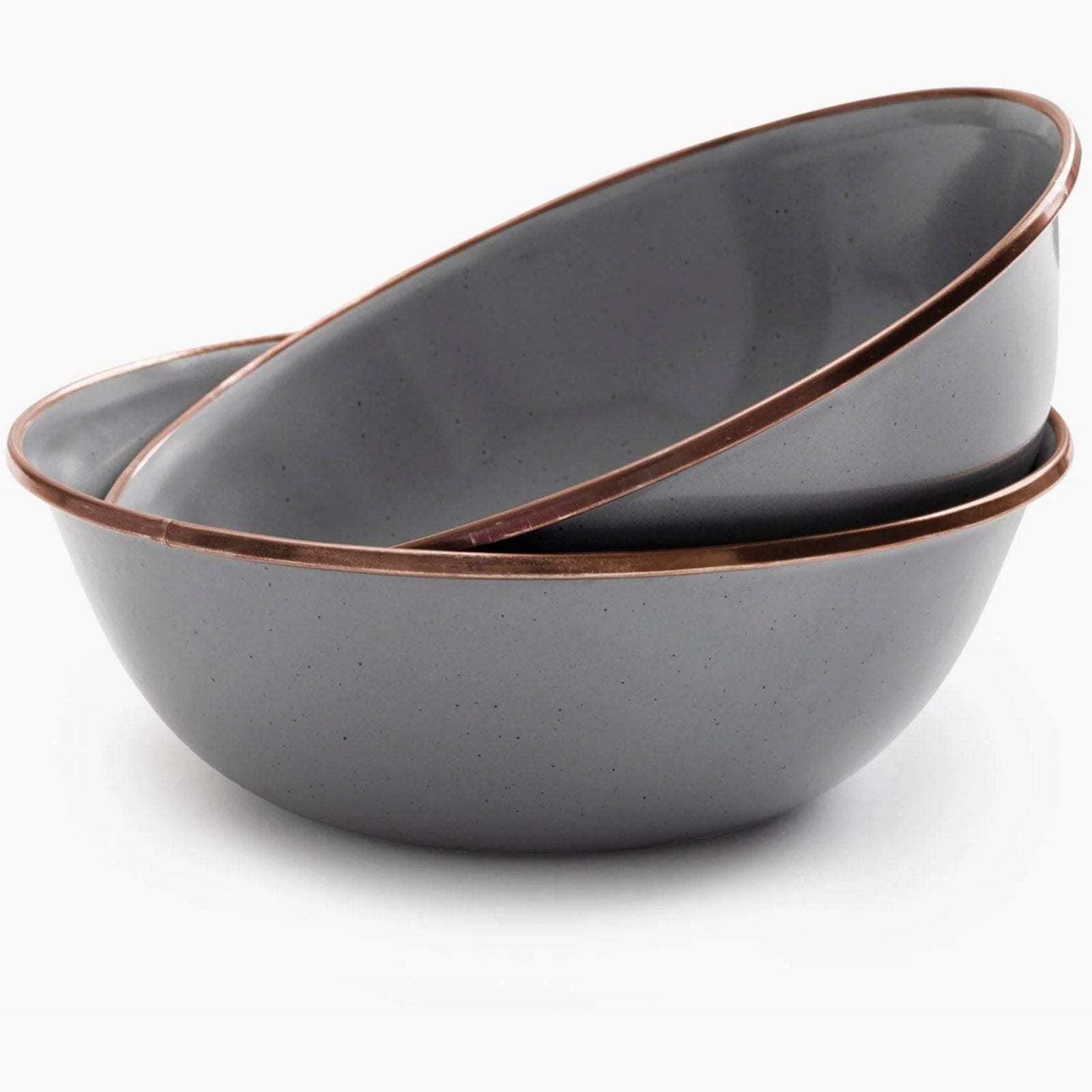 BAREBONES Enamel Bowl Set Retro Camping Tableware Bowl Stainless Steel 2 pcs