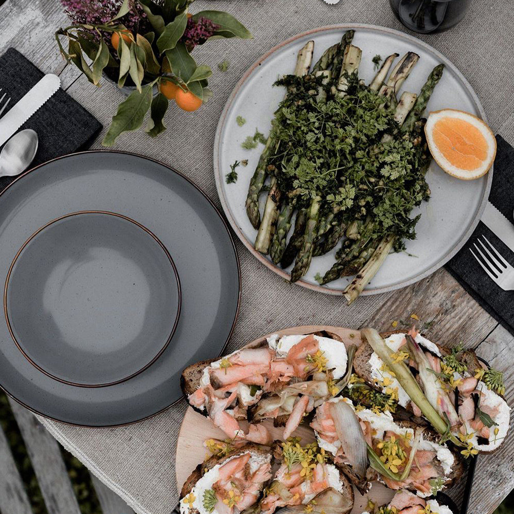 BAREBONES Enamel Bowl Set Retro Camping Tableware Bowl Stainless Steel 2 pcs