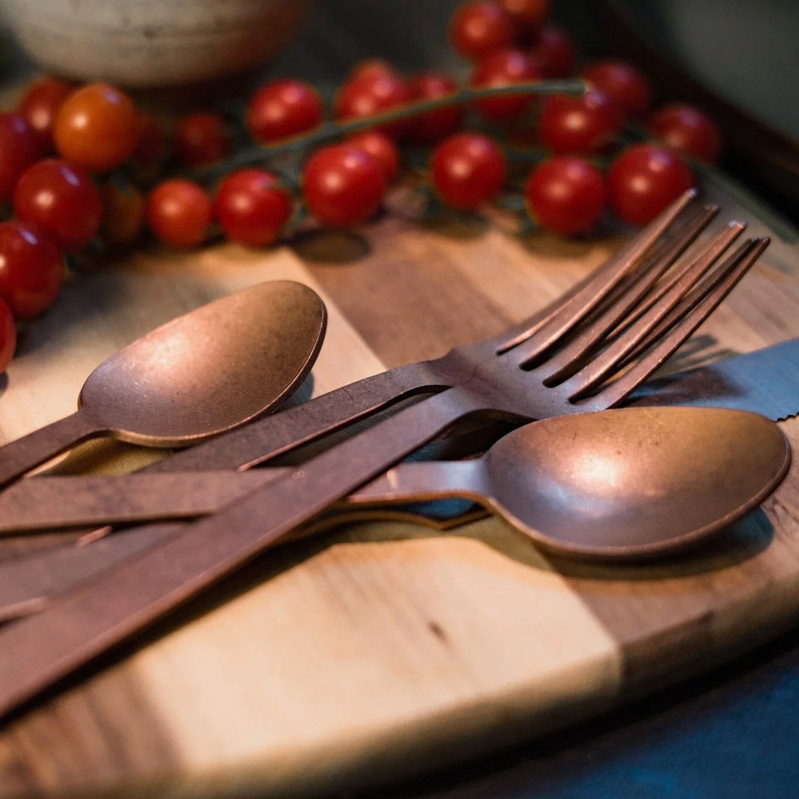 BAREBONES Camping Cutlery Set Retro Travel Cutlery Set Dining Cutlery Stainless Steel 6 pcs