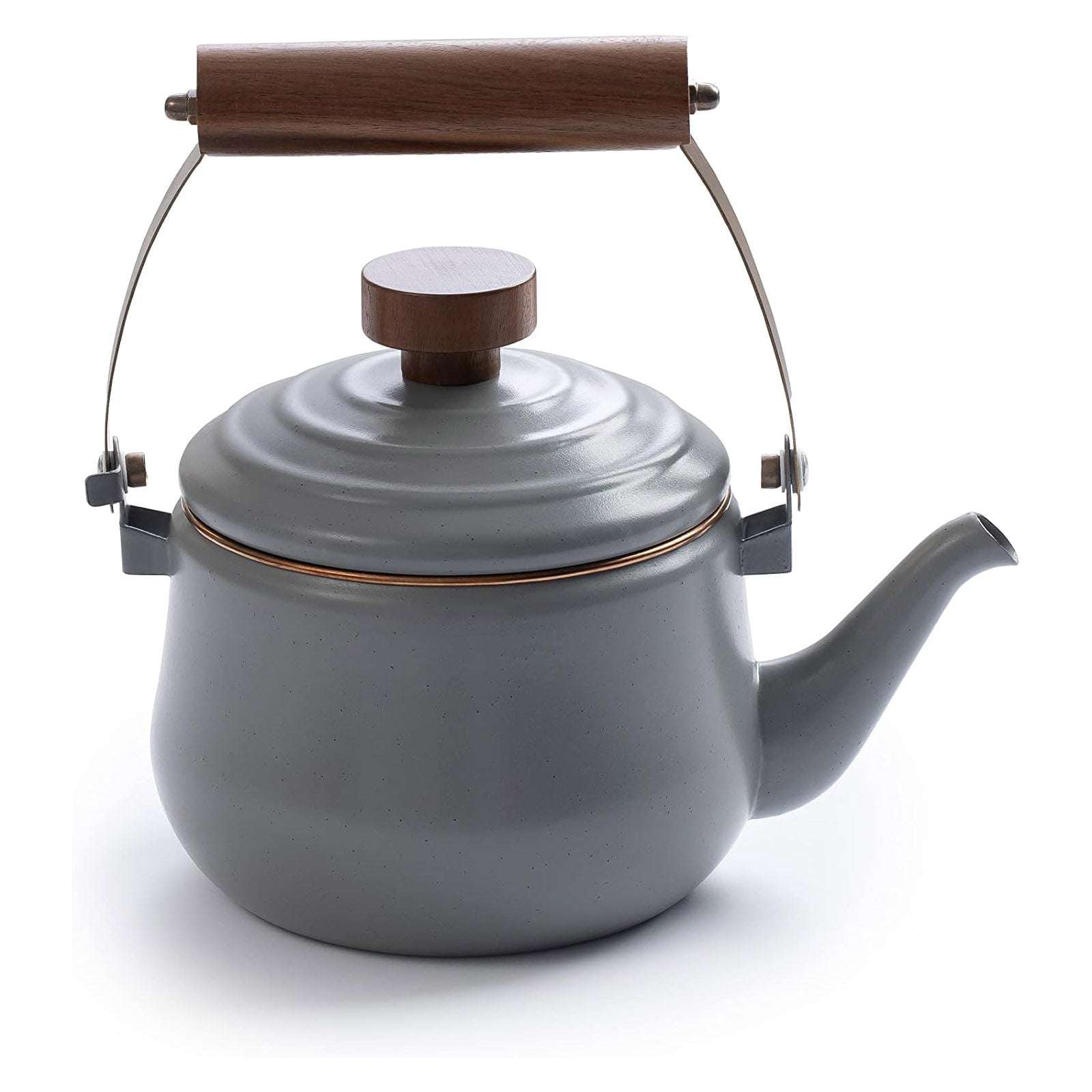 BAREBONES Enamel Teapot Camping Water Kettle Teapot Tea Pot Stainless Steel 1 L