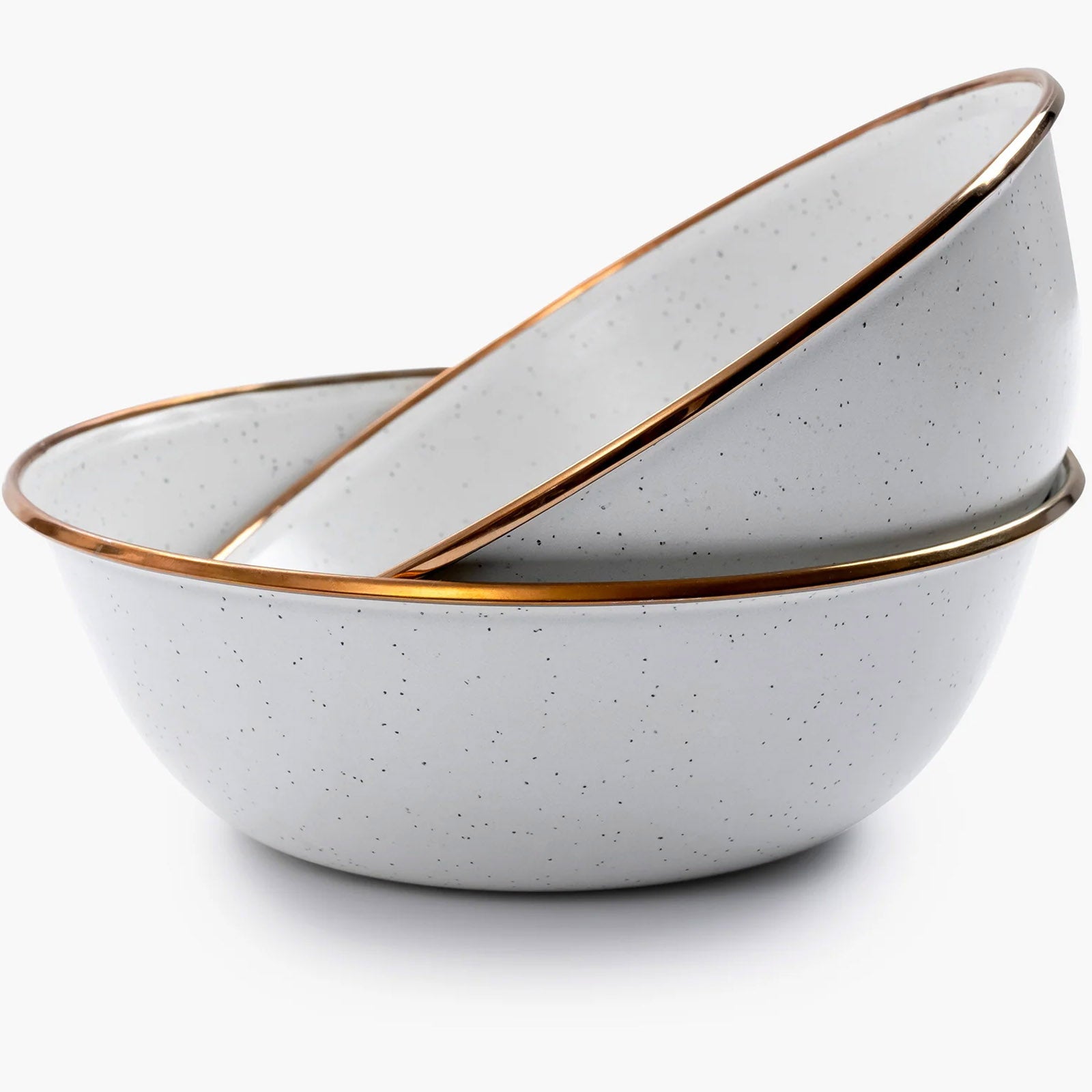 BAREBONES Emaille Schüssel Set Retro Camping Geschirr Schale Edelstahl 2 tlg