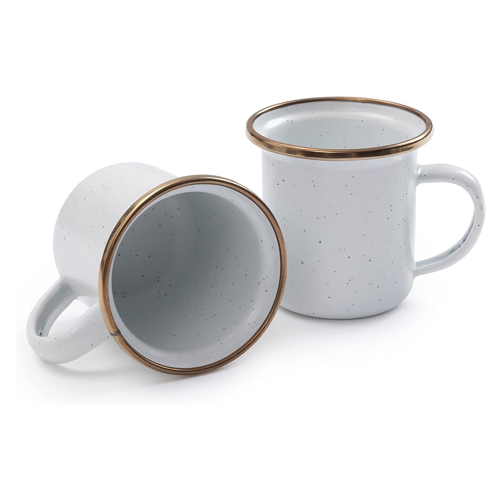 BAREBONES Emaille Tasse Set Retro Camping Geschirr Espresso Kaffee Edelstahl