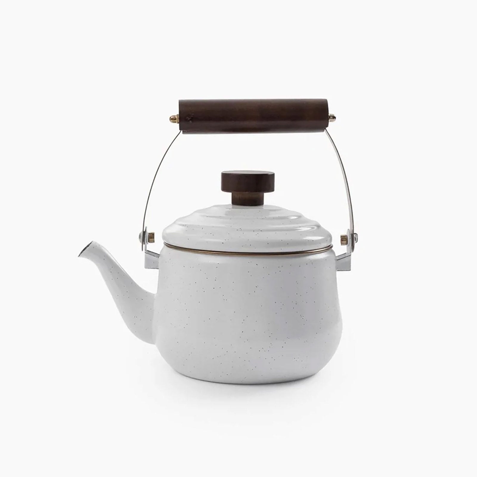 BAREBONES Enamel Teapot Camping Water Kettle Teapot Tea Pot Stainless Steel 1 L