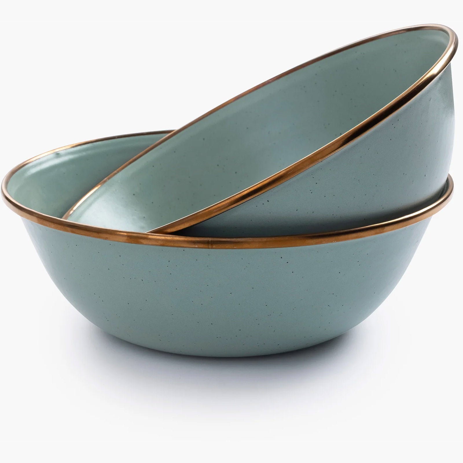 BAREBONES Enamel Bowl Set Retro Camping Tableware Bowl Stainless Steel 2 pcs