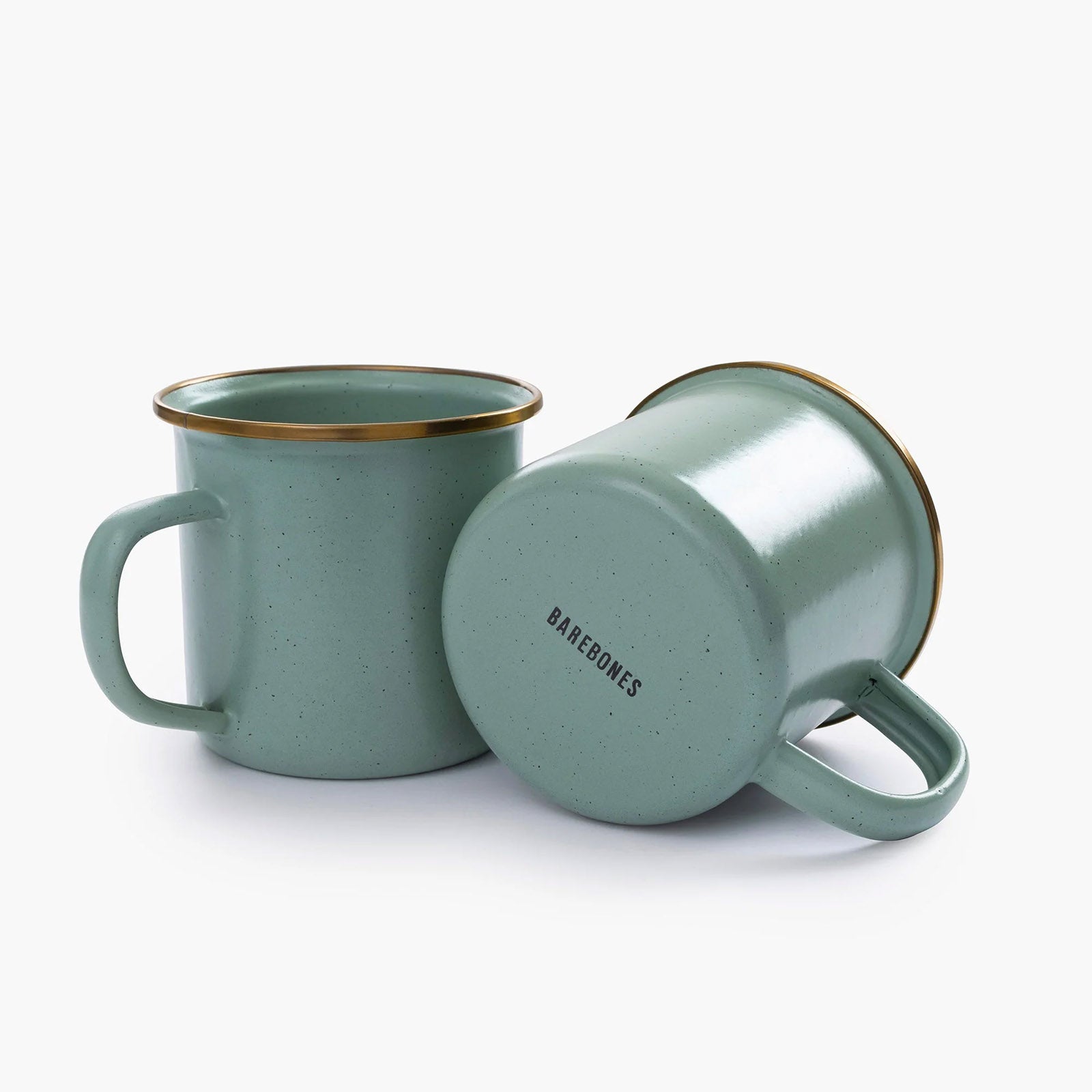 BAREBONES Enamel Mug Set Retro Camping Tableware Coffee Cup Stainless Steel 473ml