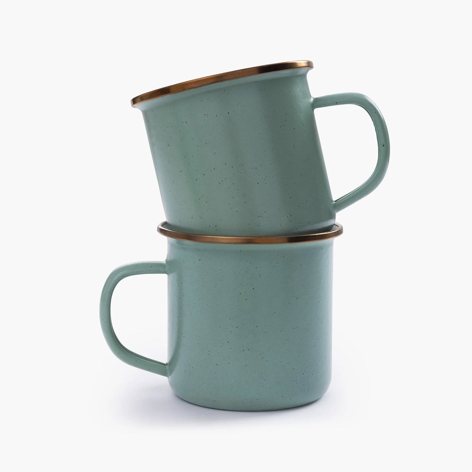 BAREBONES Enamel Mug Set Retro Camping Tableware Coffee Cup Stainless Steel 473ml