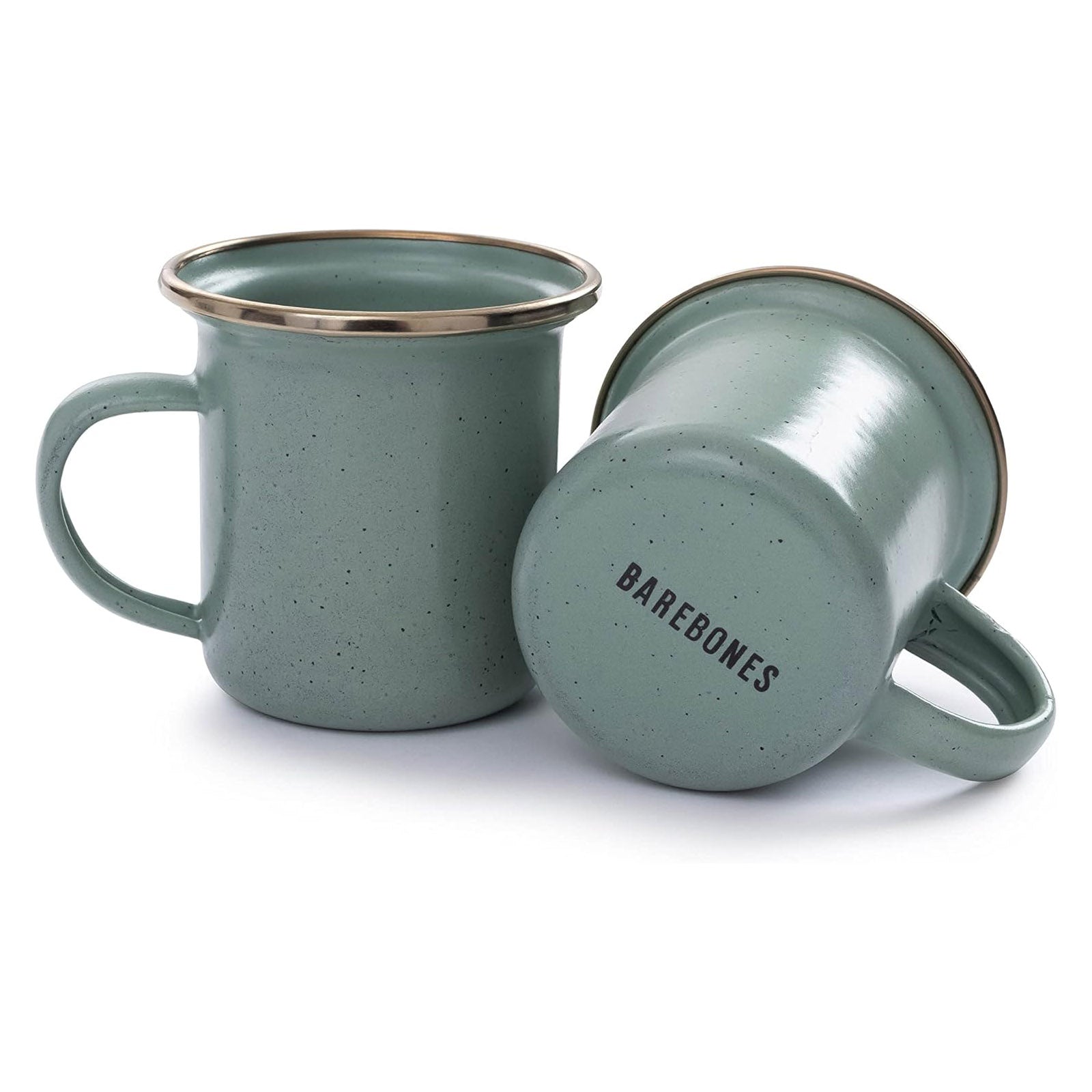 BAREBONES Emaille Tasse Set Retro Camping Geschirr Espresso Kaffee Edelstahl
