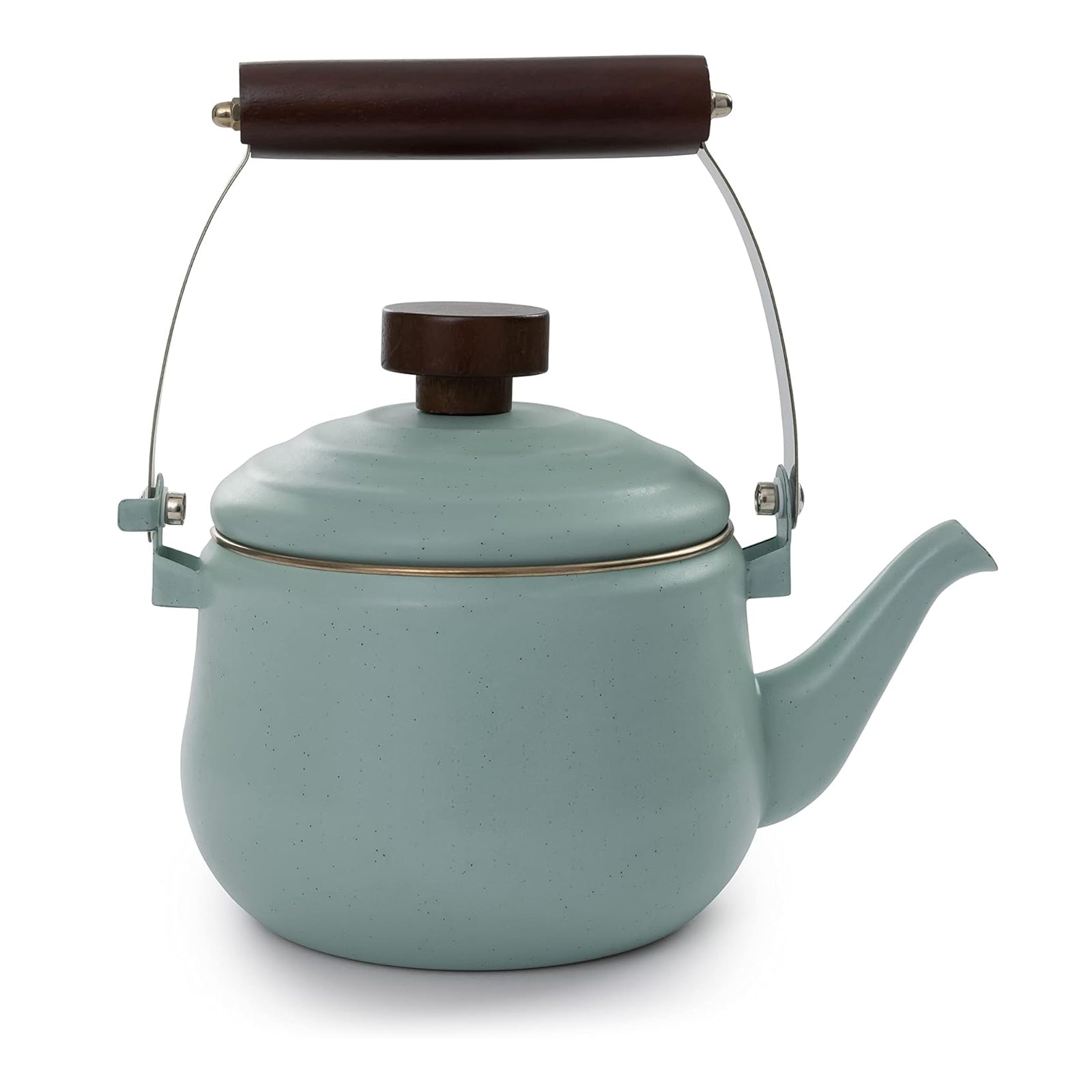 BAREBONES emaille theepot, kampeerwaterketel, theeketel, theepot, roestvrij staal, 1 l