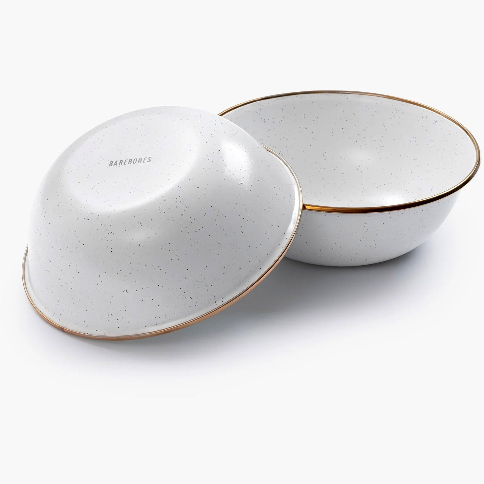BAREBONES Enamel Camping Tableware Set Plate Bowl Mug Stainless Steel 8pcs