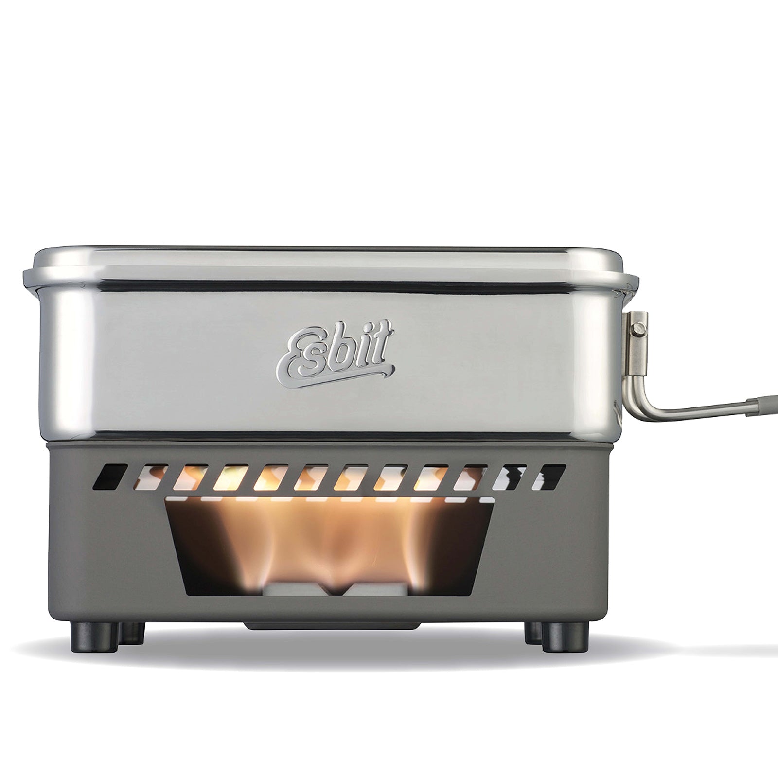 Ensemble de cuisson à combustible sec ESBIT, réchaud de camping, ensemble de casseroles et casseroles d'extérieur en acier inoxydable