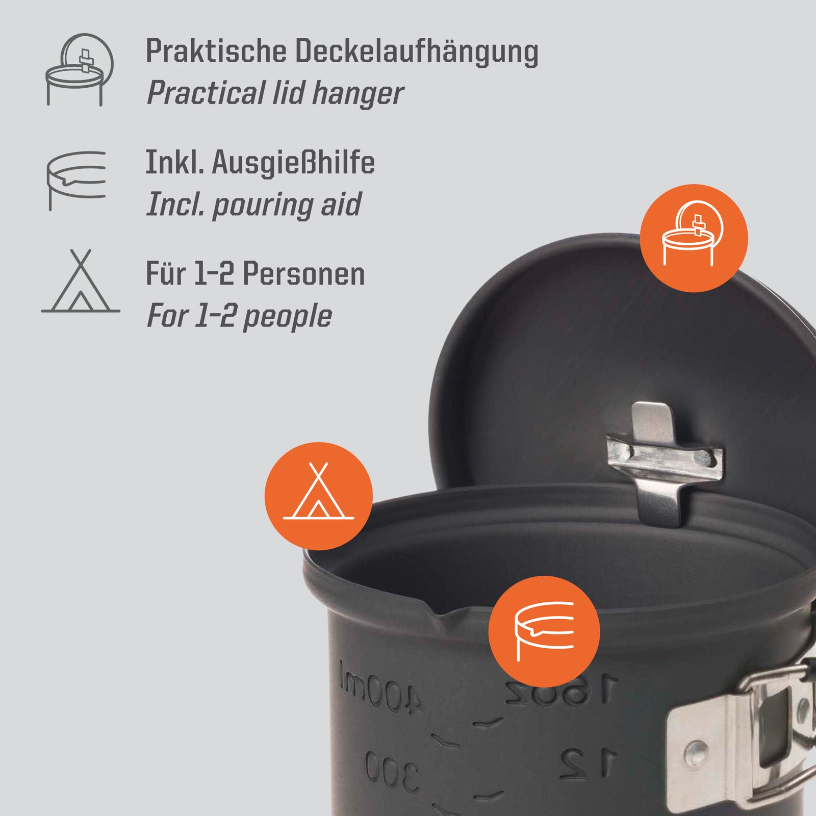 ESBIT Trocken Brennstoff Kochset Mini Campingkocher Outdoor Kocher Topf Set Alu