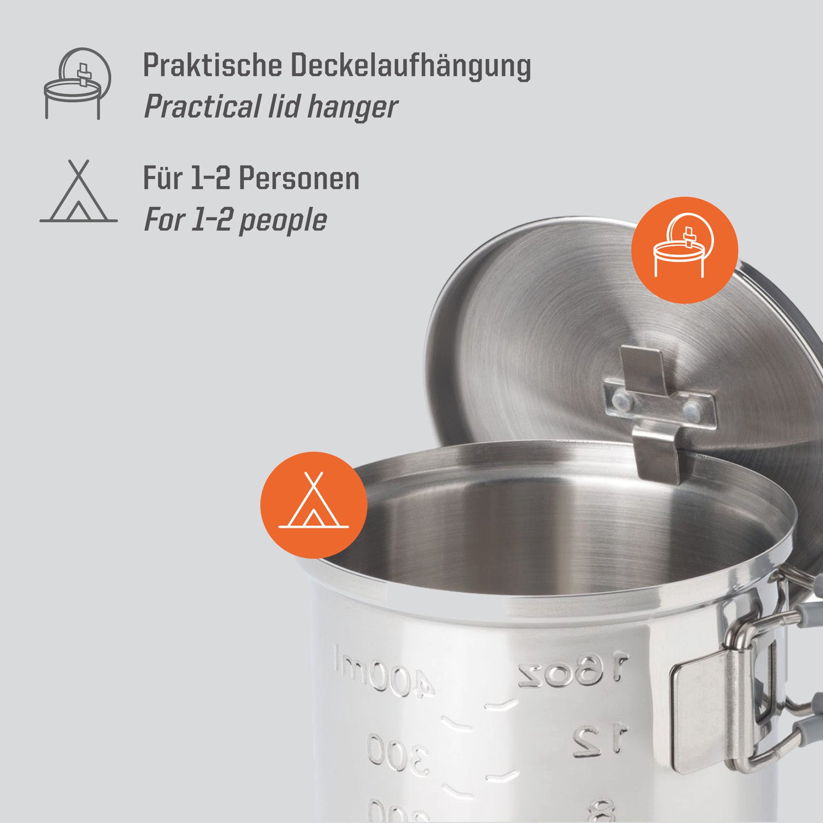 ESBIT Trocken Brennstoff Kochset Mini Campingkocher Outdoor Kocher Set Edelstahl