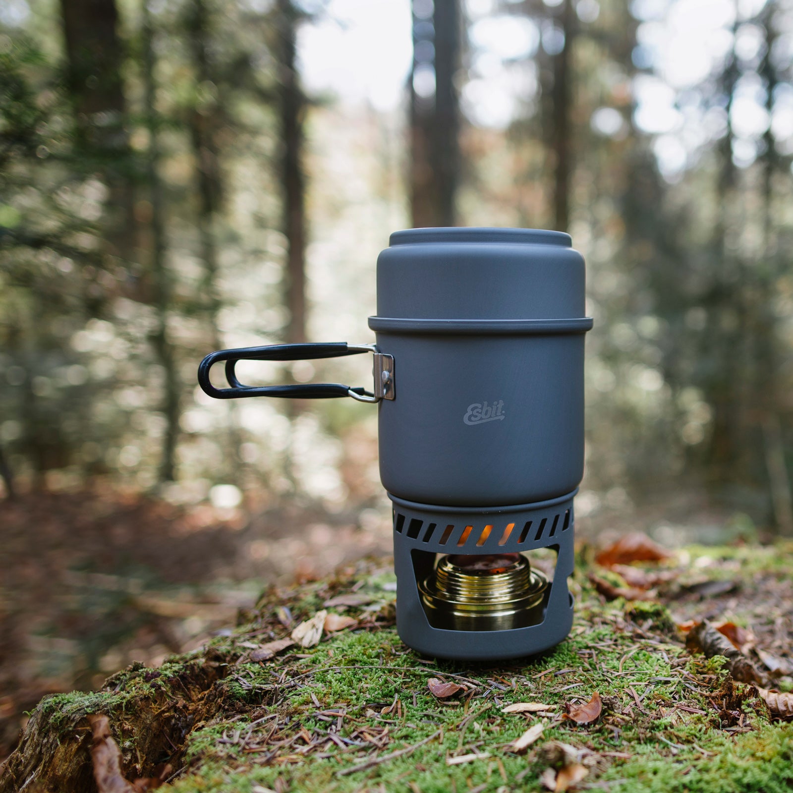 Ensemble de cuisson à combustible sec ESBIT Spiritus Mini réchaud de camping Réchaud d'extérieur en aluminium
