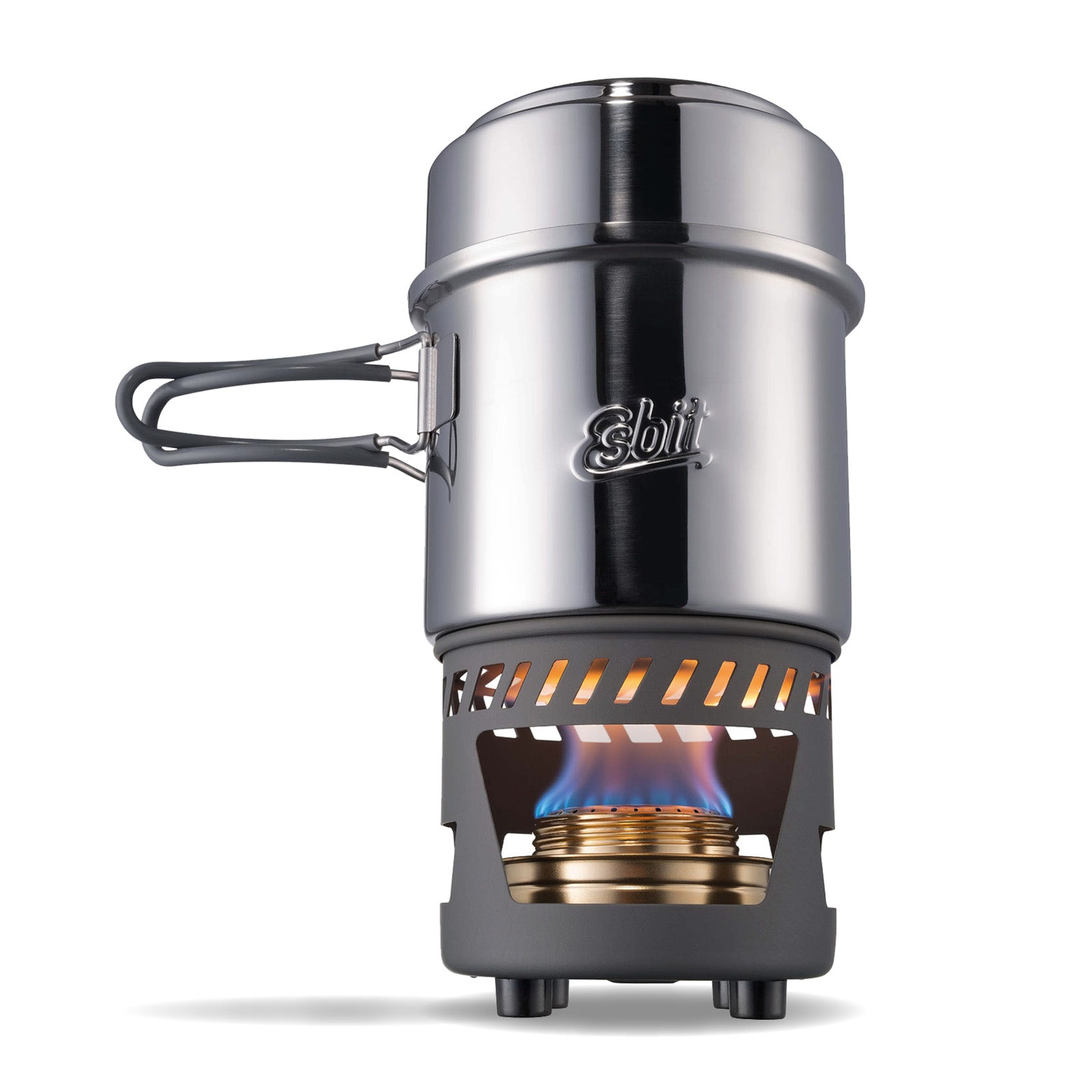ESBIT Spiritus Cooking Set Mini Camping Stove Outdoor Stove Set Stackable Stainless Steel