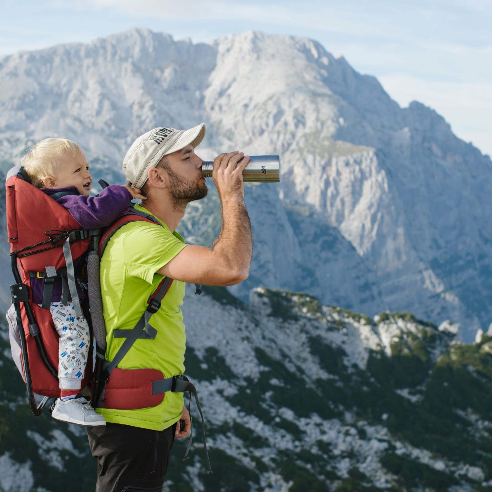 Bouteille de sport ESBIT Pictor, bouteille d'eau de vélo en acier inoxydable