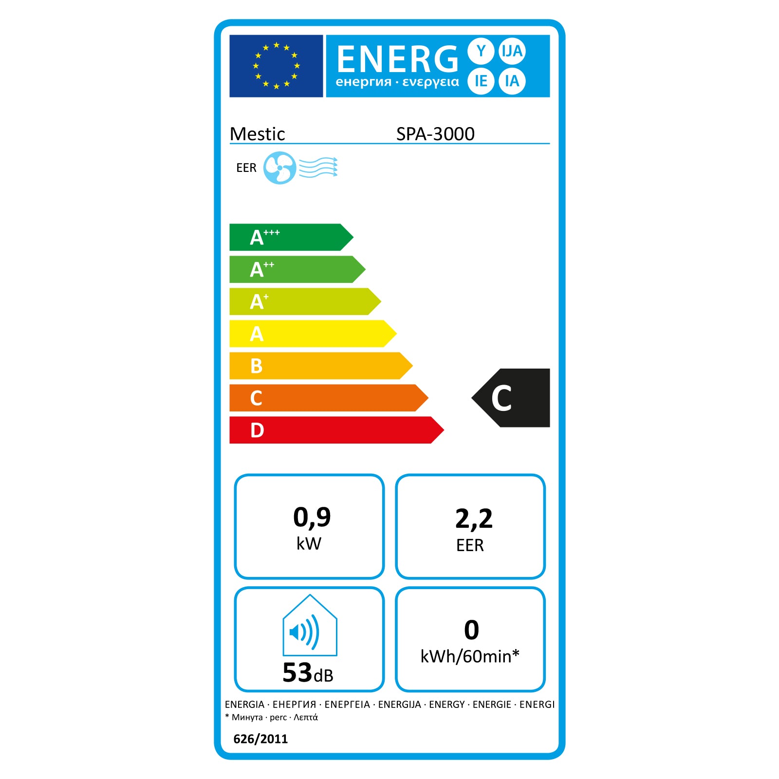 Climatiseur Split SPA-3000 pour caravane, camping-car, voyage, petit modèle