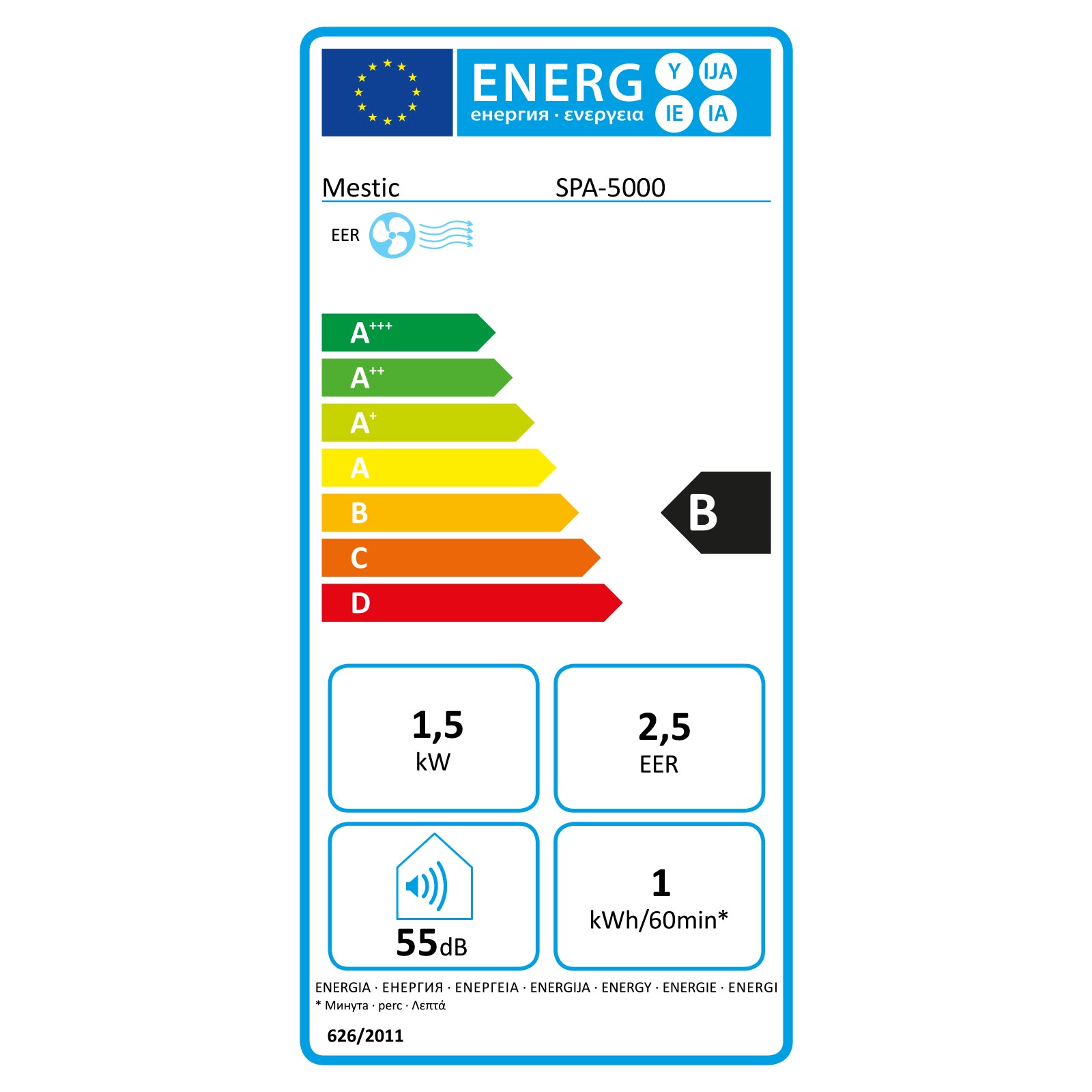 Climatiseur Split SPA-5000 pour caravane, camping-car, voyage, petit modèle