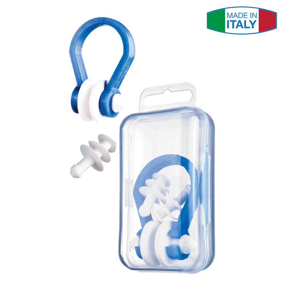 SALVAS Ear Protectors Nose Clip Set Clip Plugs Swimming Diving