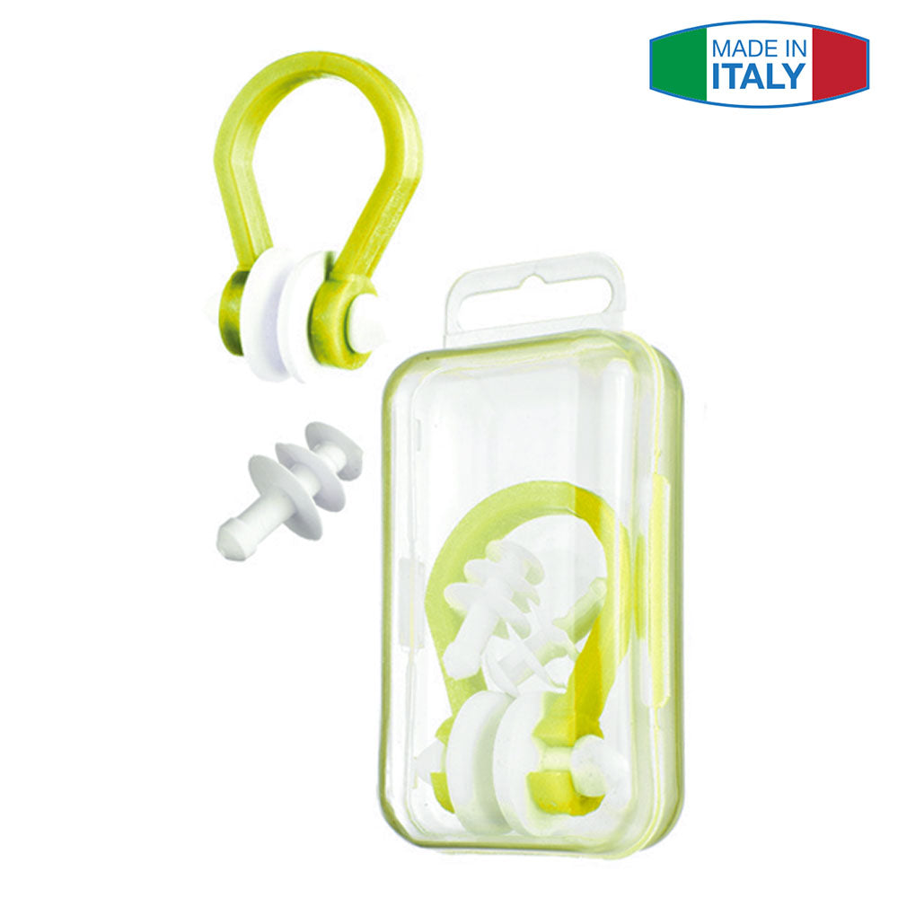SALVAS Ear Protectors Nose Clip Set Clip Plugs Swimming Diving