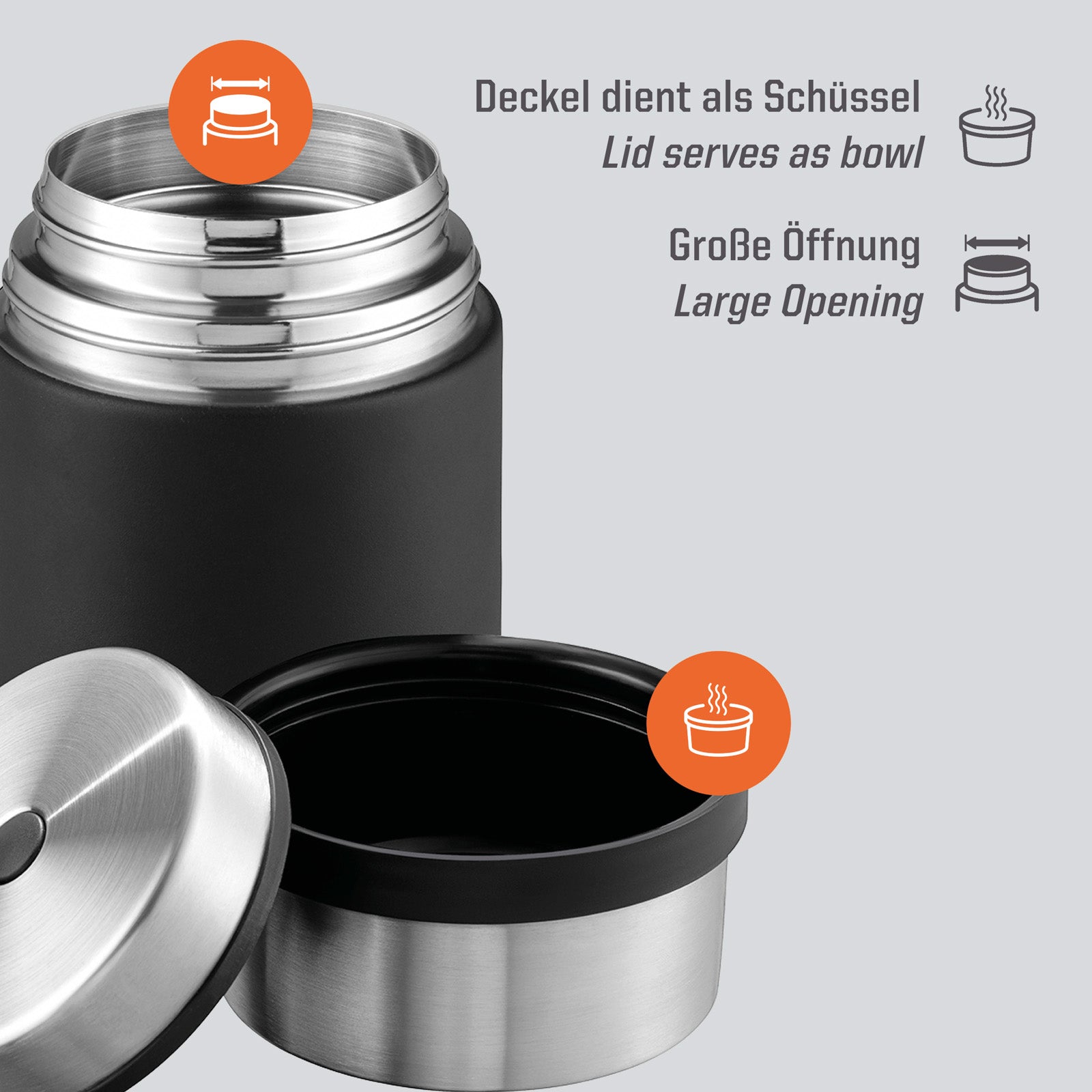 ESBIT Thermobehälter Sculptor Isolierbehälter Speise Gefäß Essen Behälter Thermo