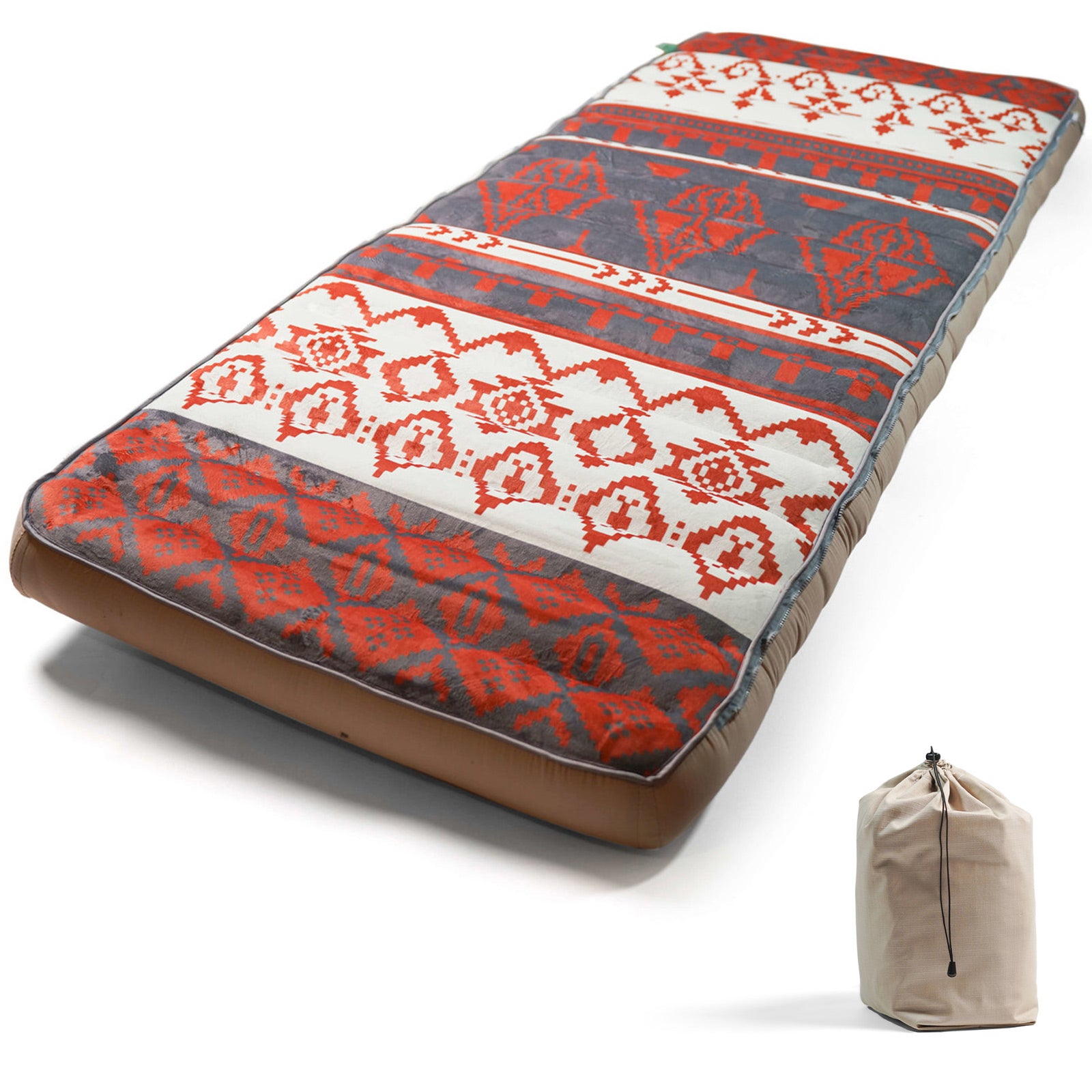 HUMAN COMFORT Air Bed Chatou Print Sleeping Pad Box Mattress Guest Cotton