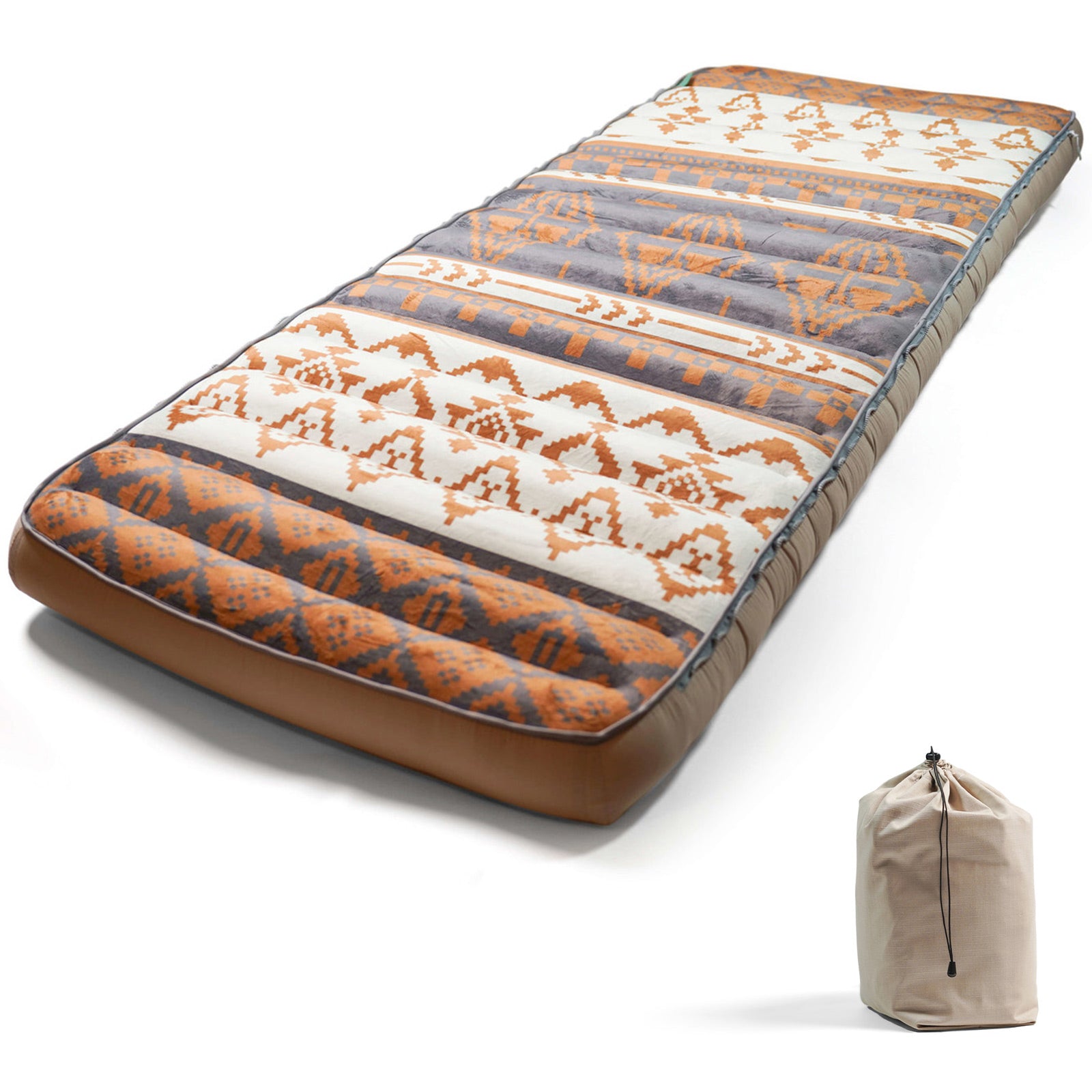 HUMAN COMFORT Air Bed Chatou Print Sleeping Pad Box Mattress Guest Cotton