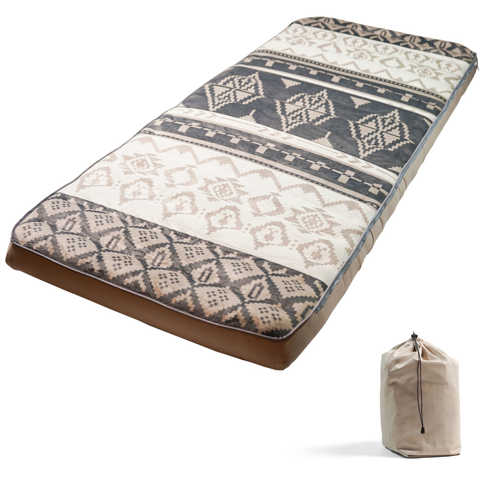 HUMAN COMFORT Air Bed Chatou Print Sleeping Pad Box Mattress Guest Cotton