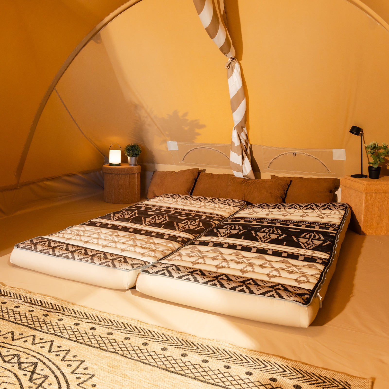 HUMAN COMFORT Luft Bett Chatou Print Isomatte Kasten Matratze Gäste Baumwolle