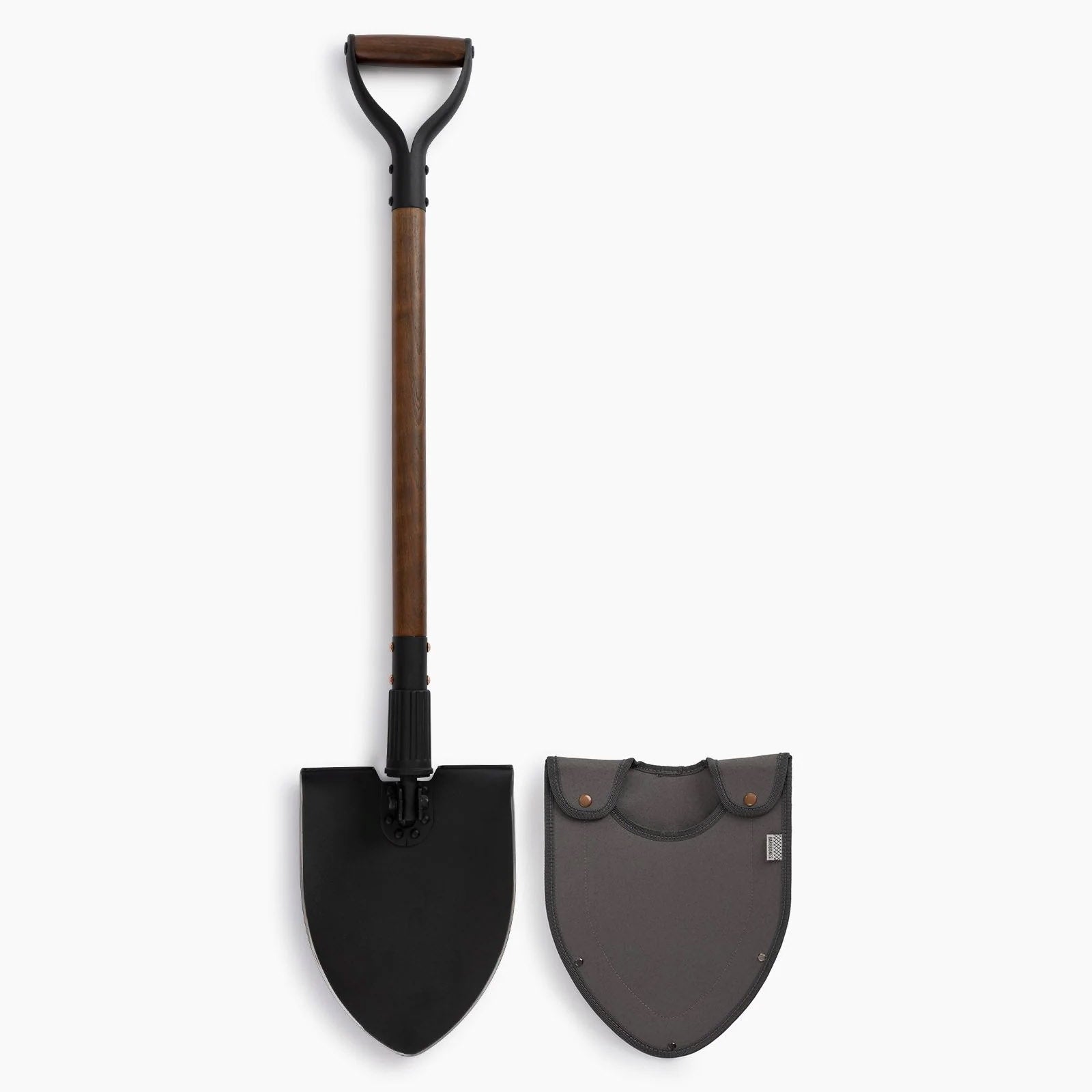 BAREBONES folding shovel, folding spade, outdoor camping shovel, spade, wooden handle
