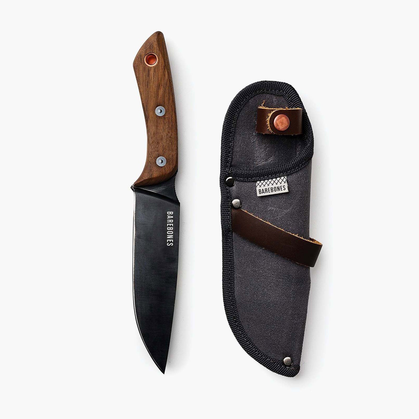 BAREBONES Gürtelmesser Messer No. 6 Outdoor Survival Jagd Messer Walnuss Holz