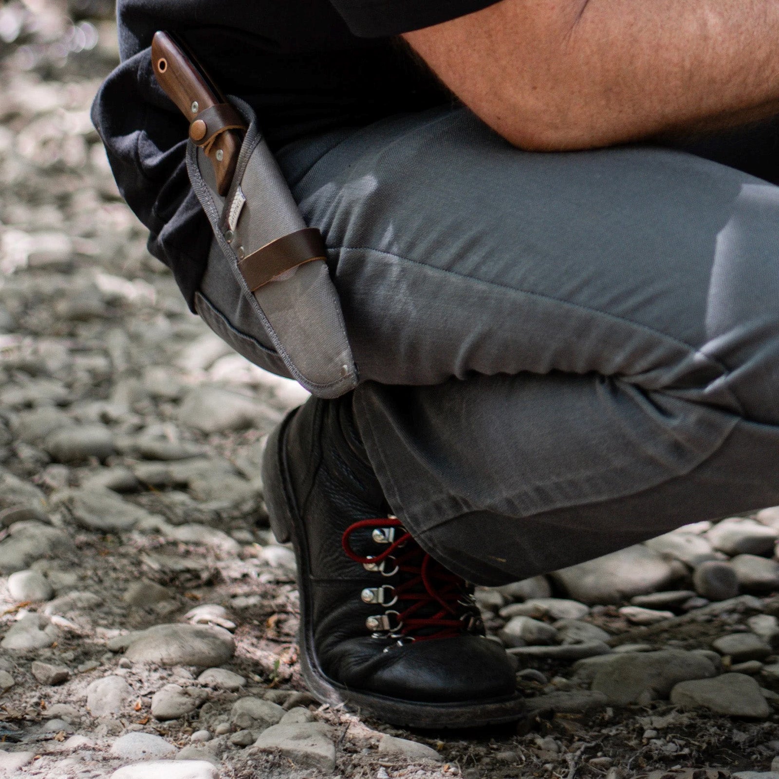 BAREBONES Gürtelmesser Messer No. 6 Outdoor Survival Jagd Messer Walnuss Holz