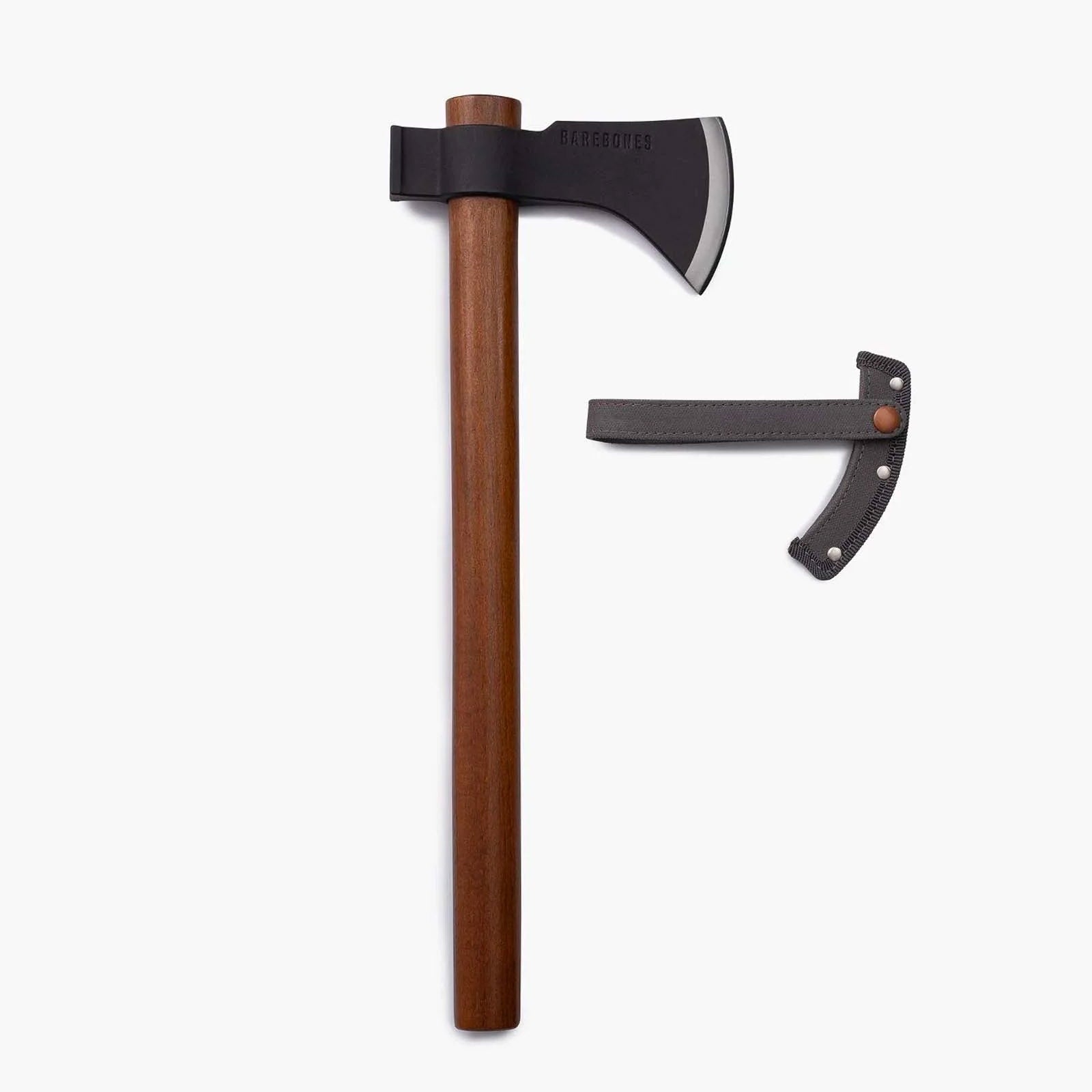 BAREBONES Camping Beil Handbeil Axt Outdoor Hickory Holz Stiel Kohlenstoff Stahl