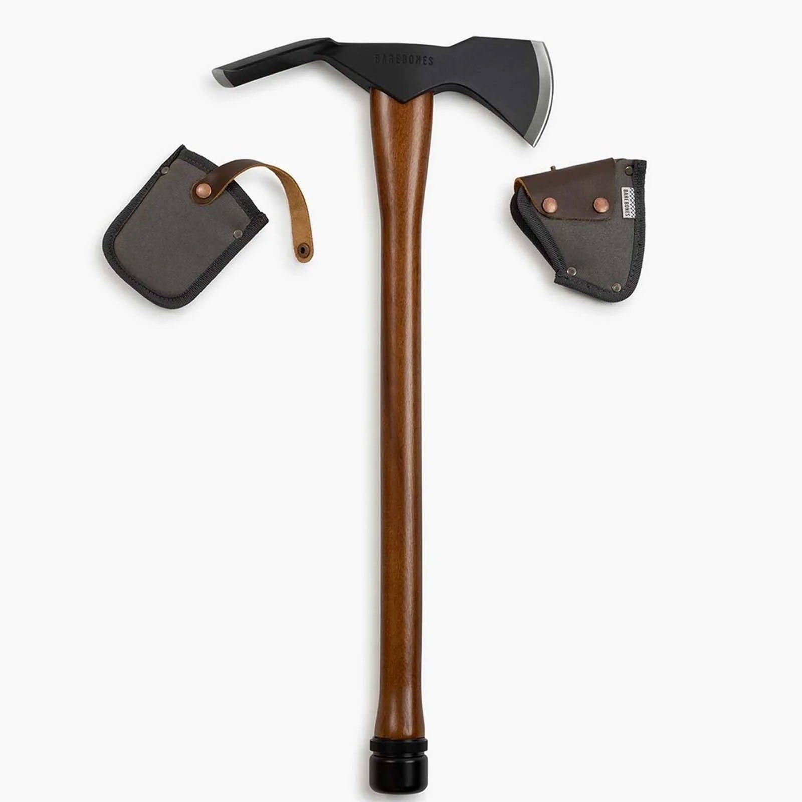 BAREBONES Huppe fasciée Hache Pulaski Hache à fendre Manche en bois de noyer Acier